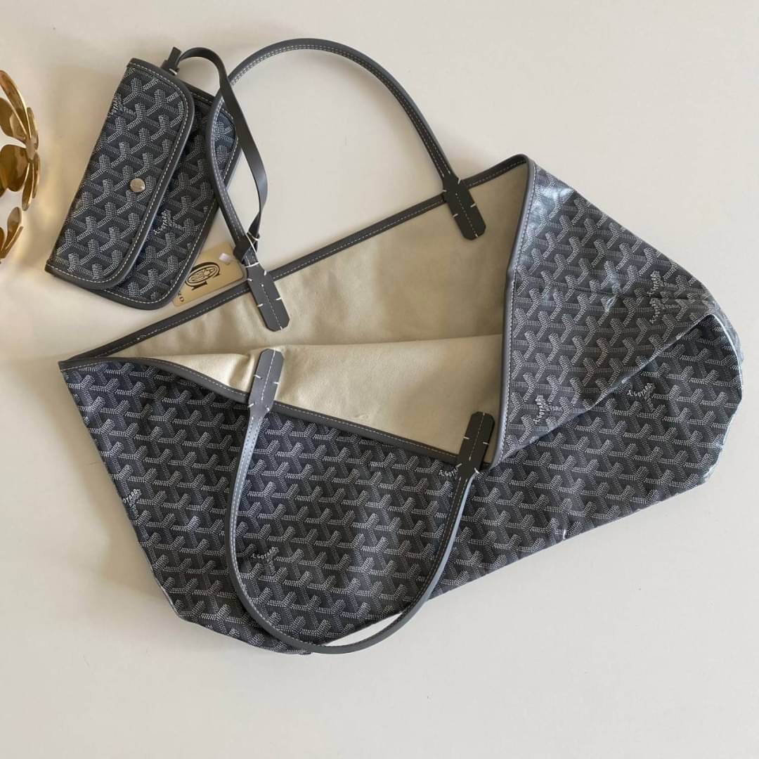 VIP 】หนังแท้ GOYARD SAINT LOUIS GM TOTE BAG กระเป๋าทรง SHOPPING ขนาดใหญ่กำลังดี สวยหรูคลาสสิคไม่มีเอ้าท์ ภายในโล่งกว้าง ใส่สัมภาระได้เยอะจุใจพร้อมส่งที่ไทยจองด่วนเลยค่ะ!