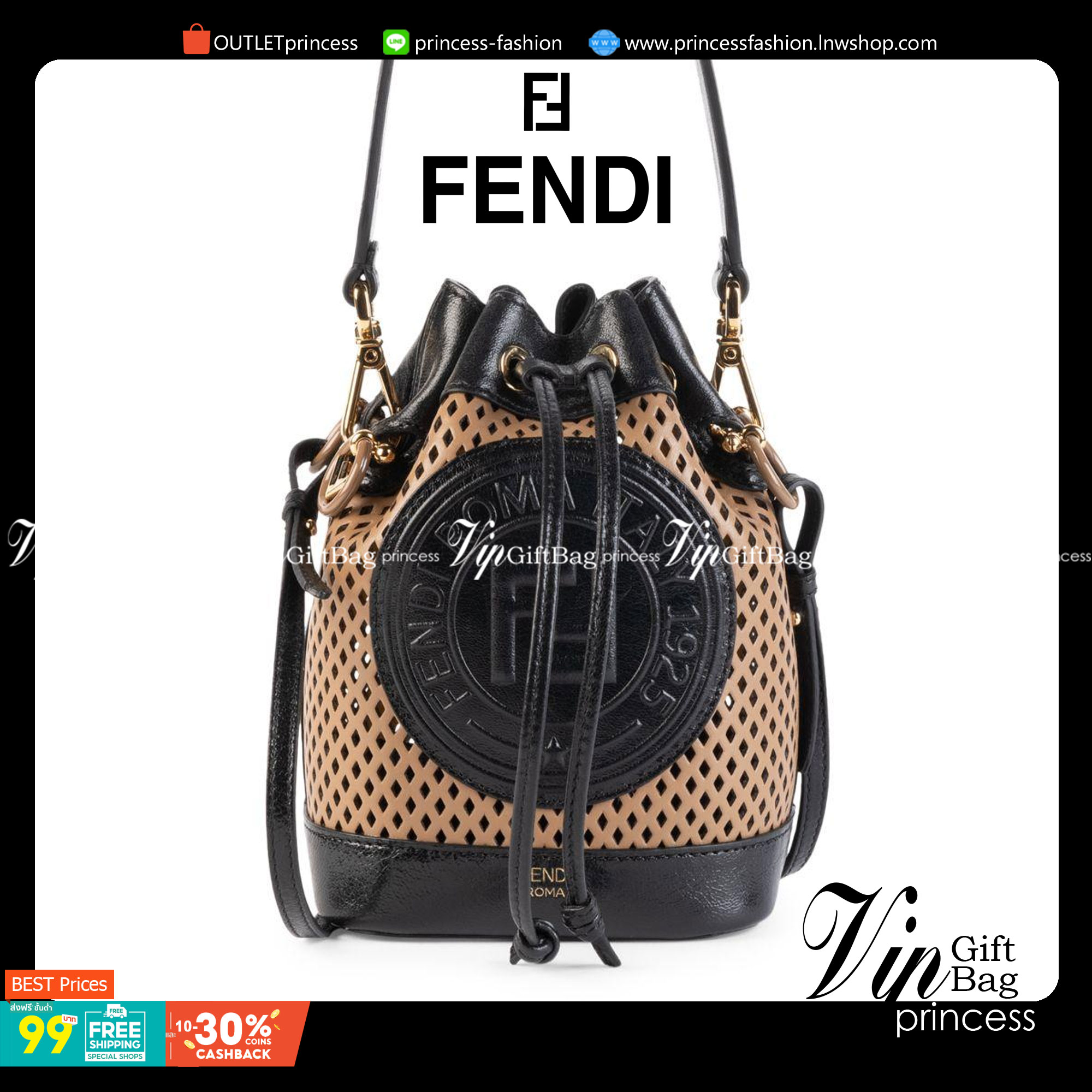 FENDI Mon Tresor mini bucket bag กระเป๋าถือทรงขนมจีบสุดคิ้วท์ หรือสะพายไหล่ วัสดุหนังแท้อย่างดี รุ่นใหม่ล่าสุด สวยหรู ดูแพง คุณนายสุดไปเลยค่า ถือแล้วสวยมากๆ จุของได้กำลังดี ทรงนี้ต้องมีติดตู้ไว้สักใบนะคะ!