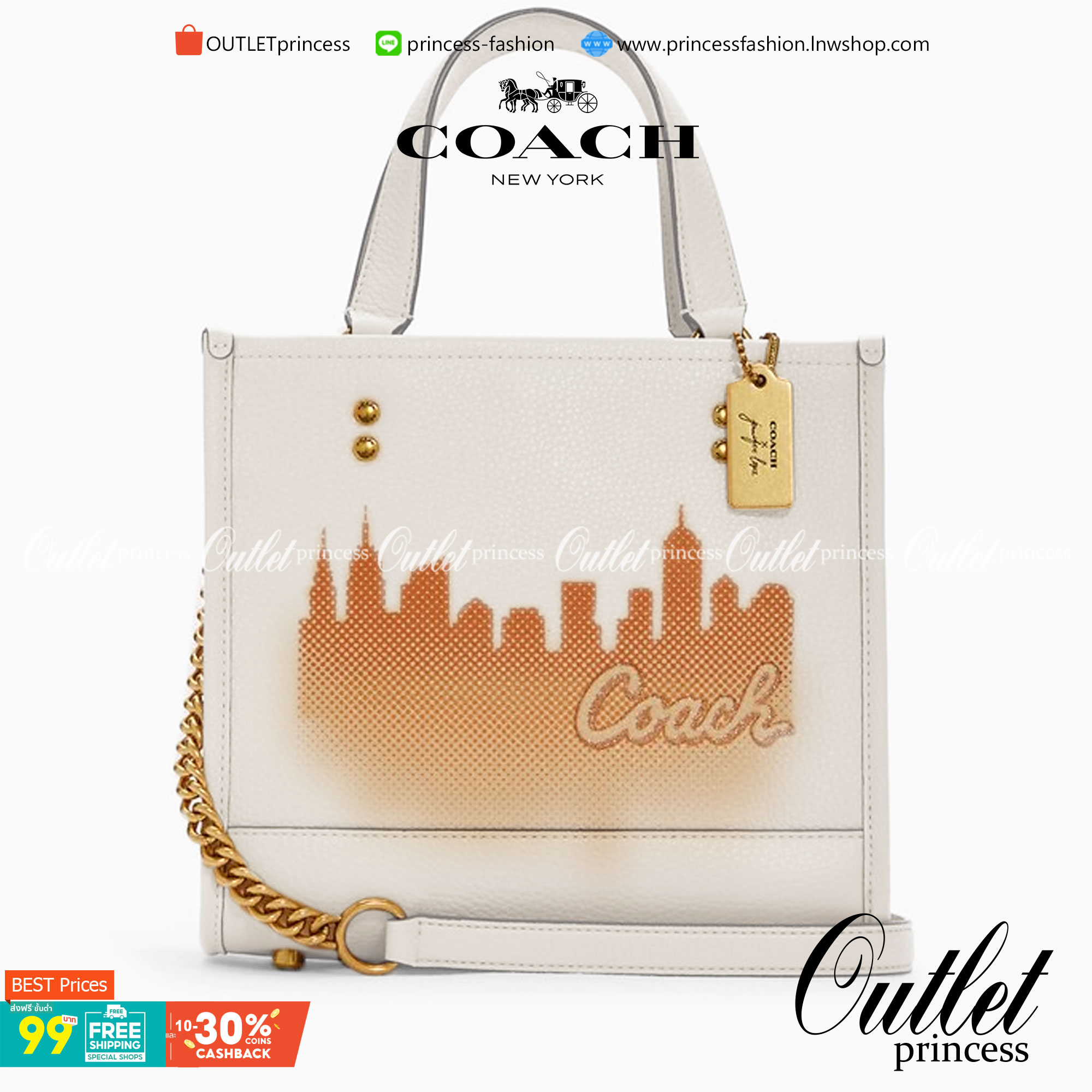 COACH C6494 COACH x JENNIFER LOPEZ DEMPSEY TOTE 22 WITH NYC SKYLINE คอลเลคชั่นใหม่ล่าสุด ยังไม่เข้า shop ไทย!! สุดยอดตัวแม่แห่งความเซ็กซี่ เจนนิเฟอร์ โลเปซ คอลแลบกับแบรนด์ เพิ่มความมีเสน่ห์ให้กับไอเท็มนี้ได้อย่างไม่ต้องสืบ!! กระเป๋าสะพายทรงโท้ท ดีไซน์โดดเ