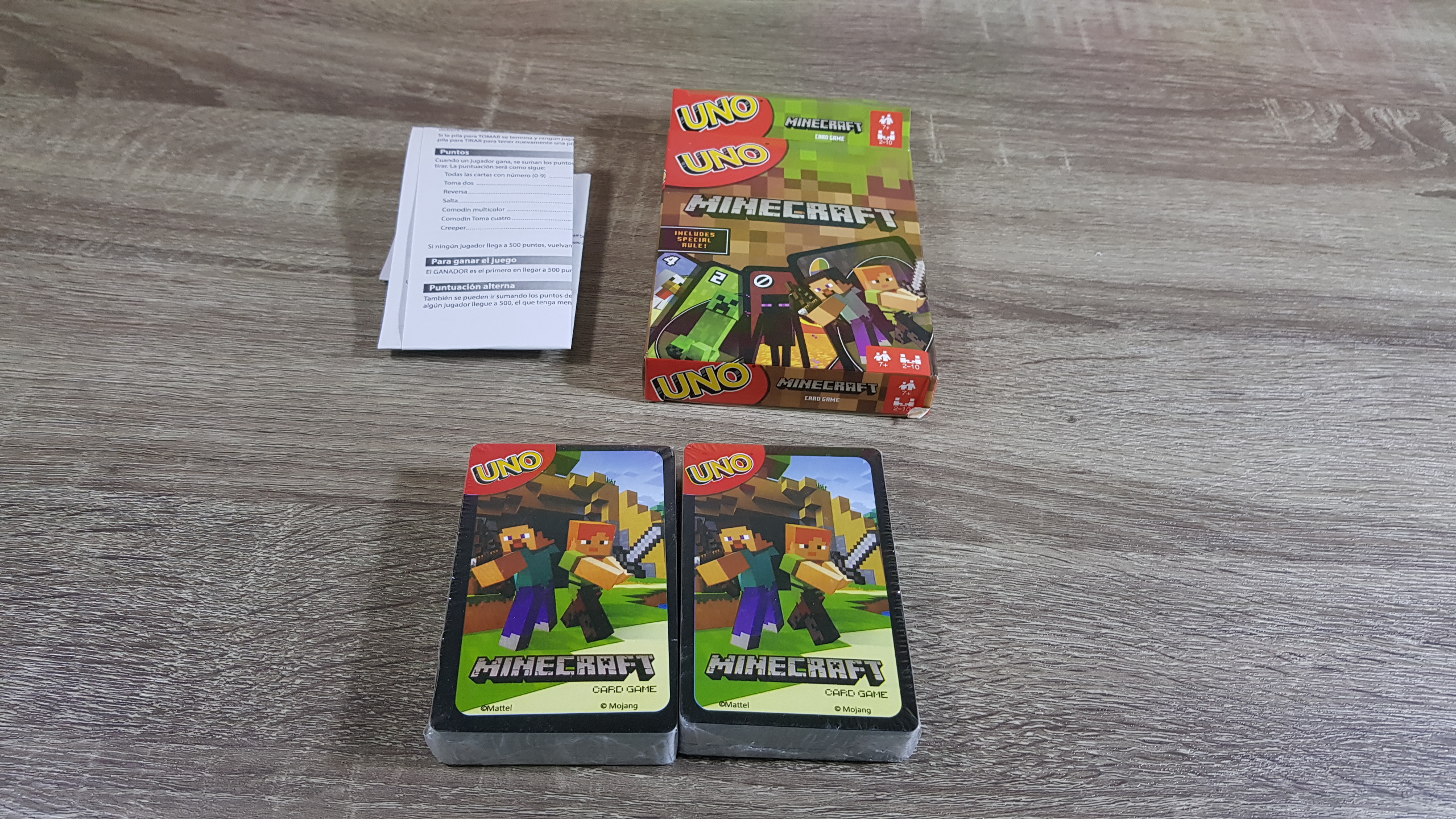 Uno Minecraft เกมการ์ดอูโน่มินิคราฟ เกมต่อสีและตัวเลข