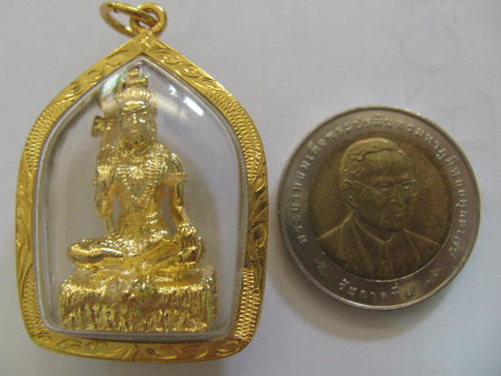 สินค้าหมดค่ะ พระศิวะเนื้อทองเลี่ยมทองไมครอนค่ะ