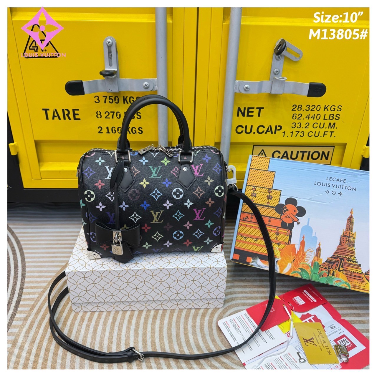 LV x TM - Speedy Bandoulière 25 bag กระเป๋าทรงหมอน รุ่นใหม่ท็อปฮิต สวยหรูโดดเด่น มีชีวิตชีวาในคอลเล็คชั่น LV x Murakami ด้วยลายโมโนแกรมสุดไอคอนิกเปี่ยมสีสันที่รังสรรค์ขึ้นใหม่จากพาเลตต์สีสุดป๊อปอันเป็นเอกลักษณ์