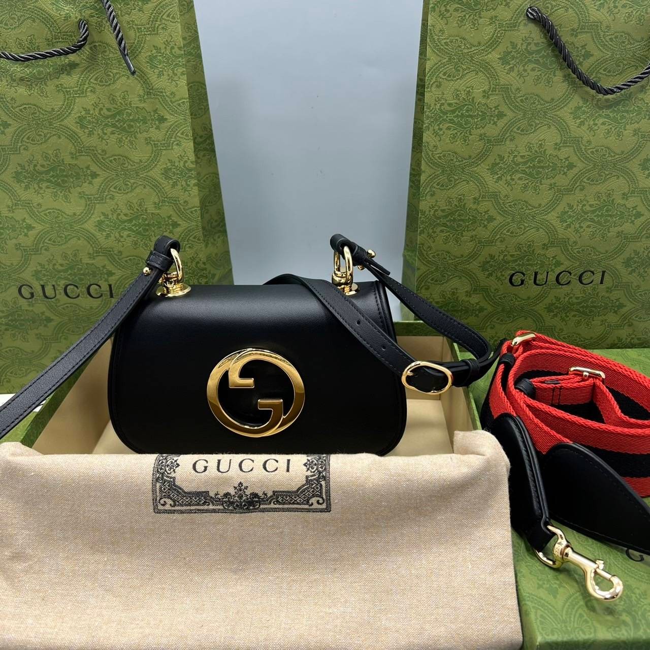 GUCCI Blondie mini bag เกรดเทพออริจินล หนังแท้ ภาพถ่ายจากงานขายจริง ใช้งานต่างประเทศได้ ผ่านทุก ตม