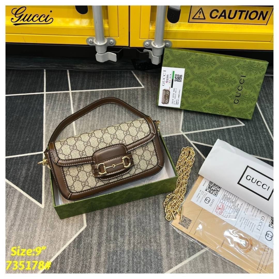 GUCCI Horsebit 1955 shoulder bag ภาพถ่ายจากงานขายจริง ใช้งานต่างประเทศได้