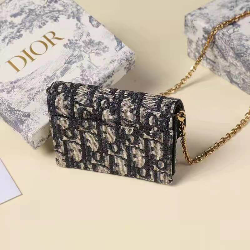 ORI Dior Saddle Nano Pouch / Dior Oblique Jacquard พร้อมส่งที่ไทย ภาพสินค้าถ่ายจากงานขายจริง ใช้งานต่างประเทศได้