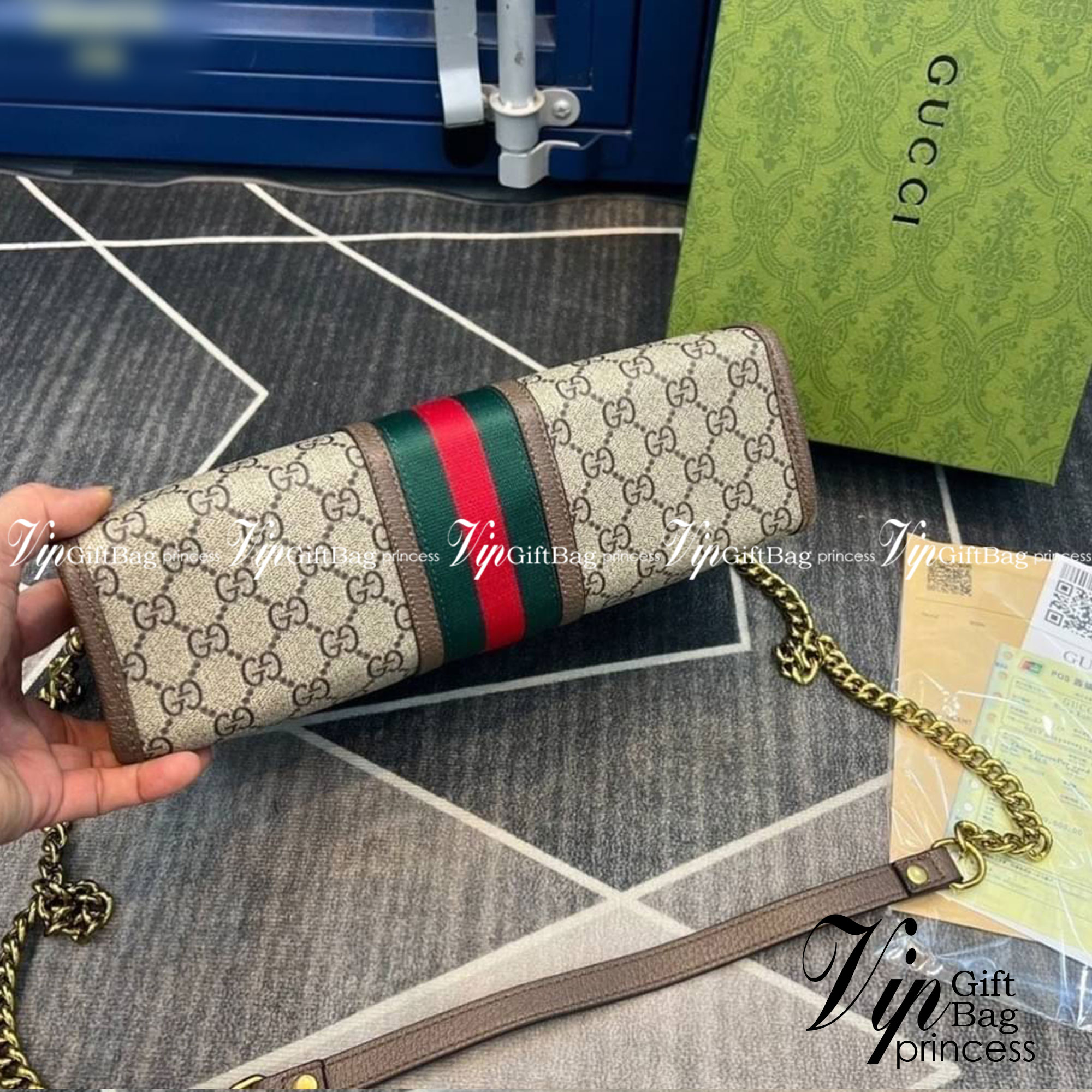 Gucci Ophidia GG small shoulder bag พร้อมส่งที่ไทย ภาพถ่ายจากงานขายจริง ใช้งานต่างประเทศได้