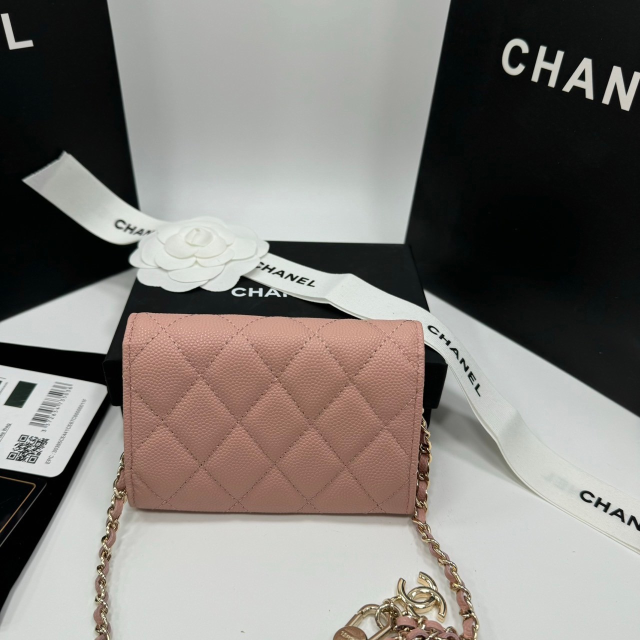 CHANEL mini wallet on chain crossbody กระเป๋าสตางค์พร้อมสายสะพายไซส์มินิ เกรดออริ 1:1 ใช้งานต่างประเทศได้ ภาพถ่ายจากงานขายจริง
