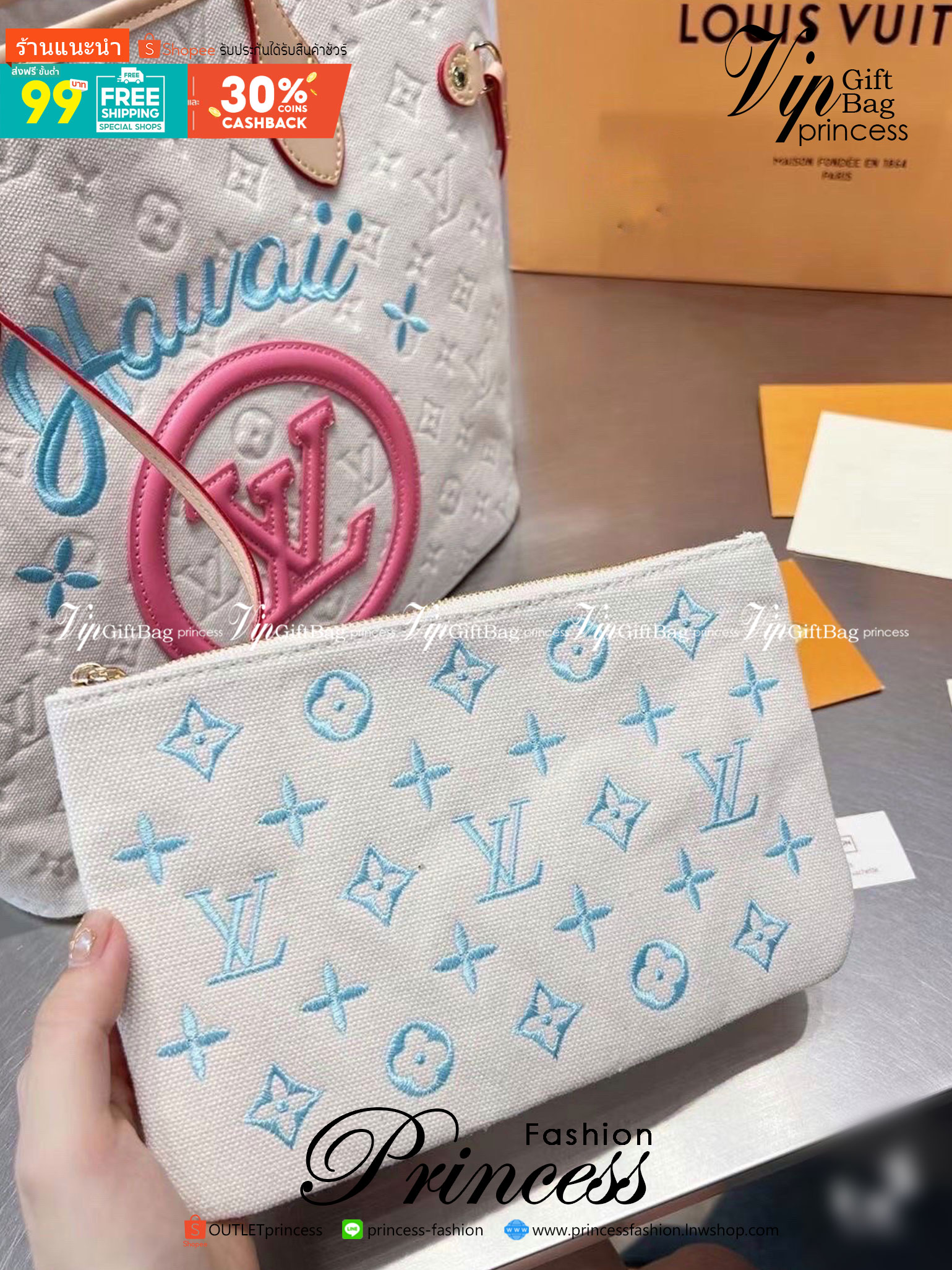 LV Tote Bag / LV Hawaii Summer Bag กระเป๋าสะพายทรงโท้ท มาพร้อมใบเล็กน่ารัก วัสดุหนังแคนวาสปั้มลายโมโนแกรม รุ่นลิมิเตด ฮอตสุดเเล้วซิส ได้ทุกลุค เกรดงานสวย น่ารักมากๆ งานชนชอป ใช้ได้ Everyday Look เลยค่า