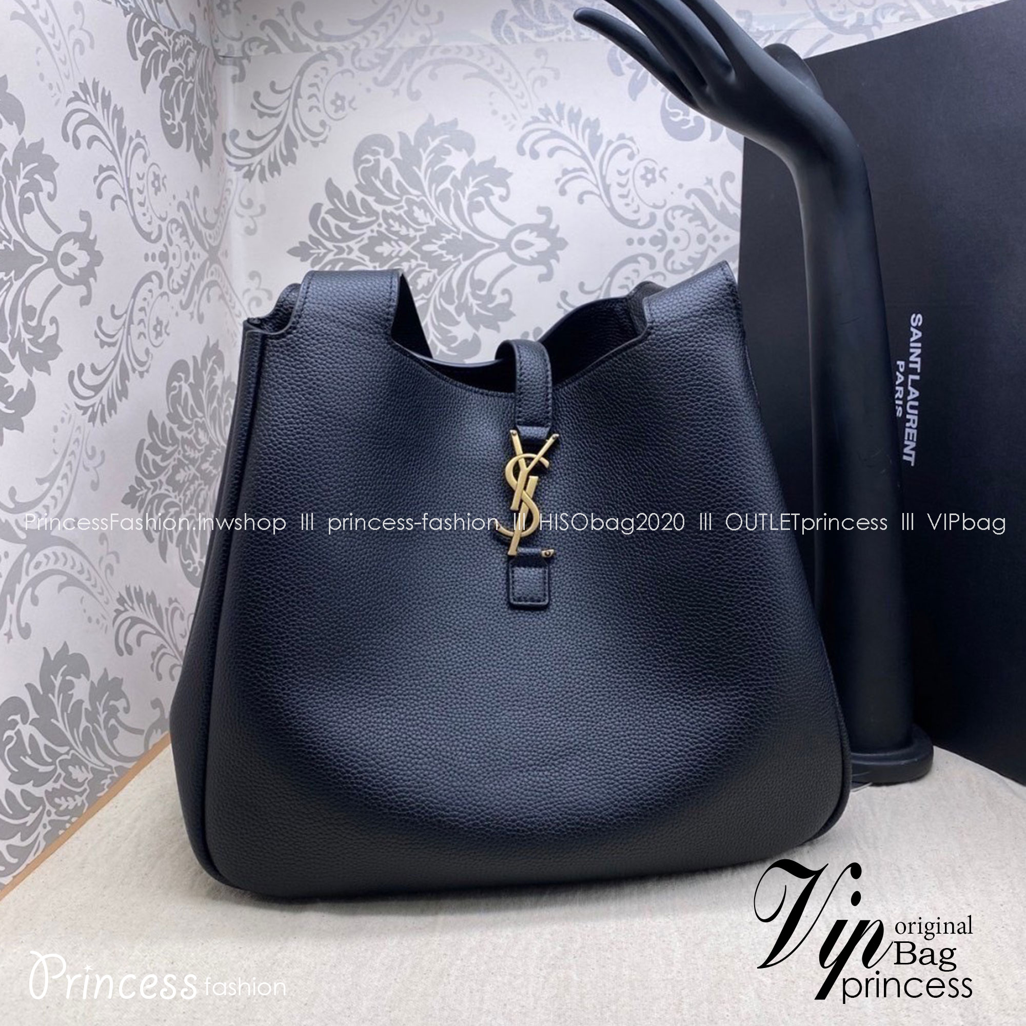 YSL LE 5 À 7 BEA IN GRAINED LEATHER / YSL TOTE BAG กระเป๋าสะพายใบใหญ่ จุใจ เกรดออริ 1:1 ใช้งานต่างประเทศได้
