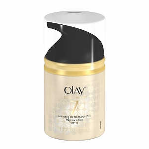 (Pre-order) Olay Total Effects Advanced Anti-Aging Skincare UV Moisturizer plus SPF 15, Fragrance-Free 1.7 oz (50 ml)