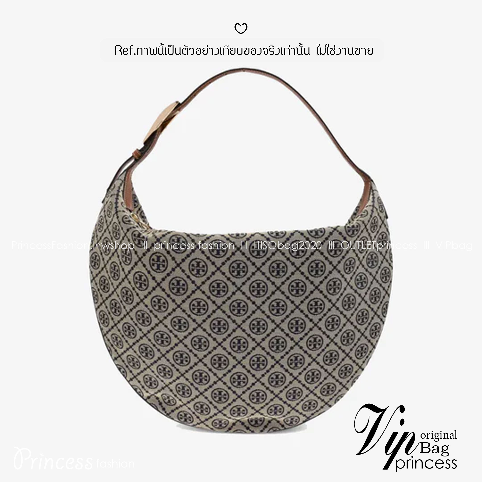 ORI หนังแท้ | Tory Burch T Monogram Balloon Bag 40cm กระเป๋าสะพายทรงโฮโบใบใหญ่ ถือหรือคล้องไหล่รูปทรงใหม่บอลลูนสวยหรูด้วยลายโมโนแกรมเต็มใบ ภายในโล่งกว้างจุของได้เยอะ คอลเลคชั่นใหม่มาแรง!
