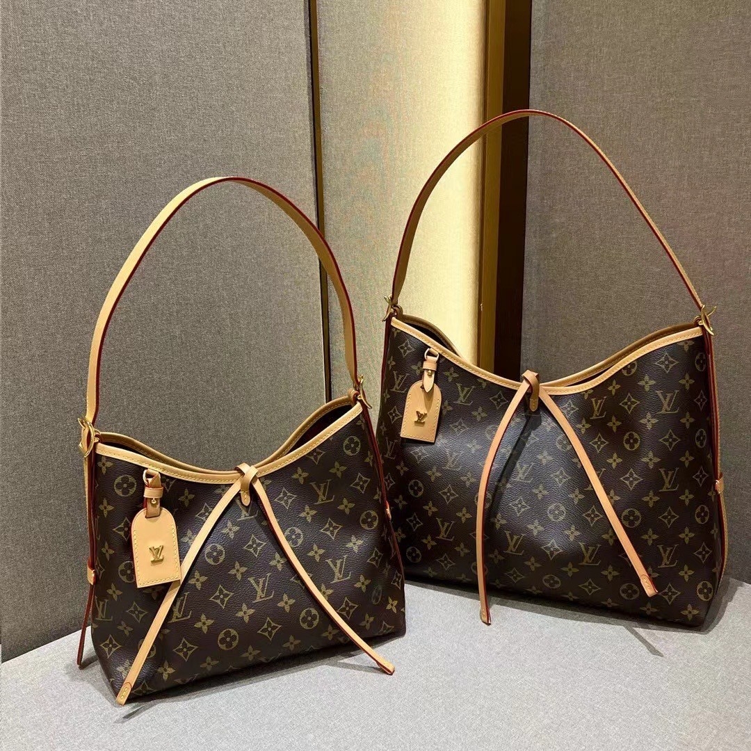 CarryAll PM handbag in Monogram / LV Tote Shopping Bag พร้อมส่ง กระเป๋าถือแคนวาสแต่งขอบหนังแคนวาสอย่างดี ผสานเสน่ห์สวยงามเข้ากับดีไซน์ที่รับกับสรีระให้คุณพกพาไปได้ทุกที่