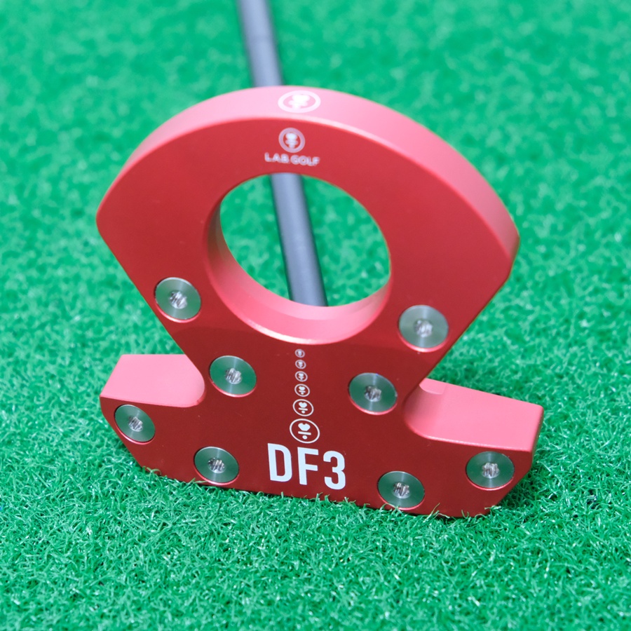 LAB GOLF DF3 RED PUTTER L.A.B. GOLF 35 INCH PUTTER 35" 69* LIE STEEL SHAFT + HEADCOVER