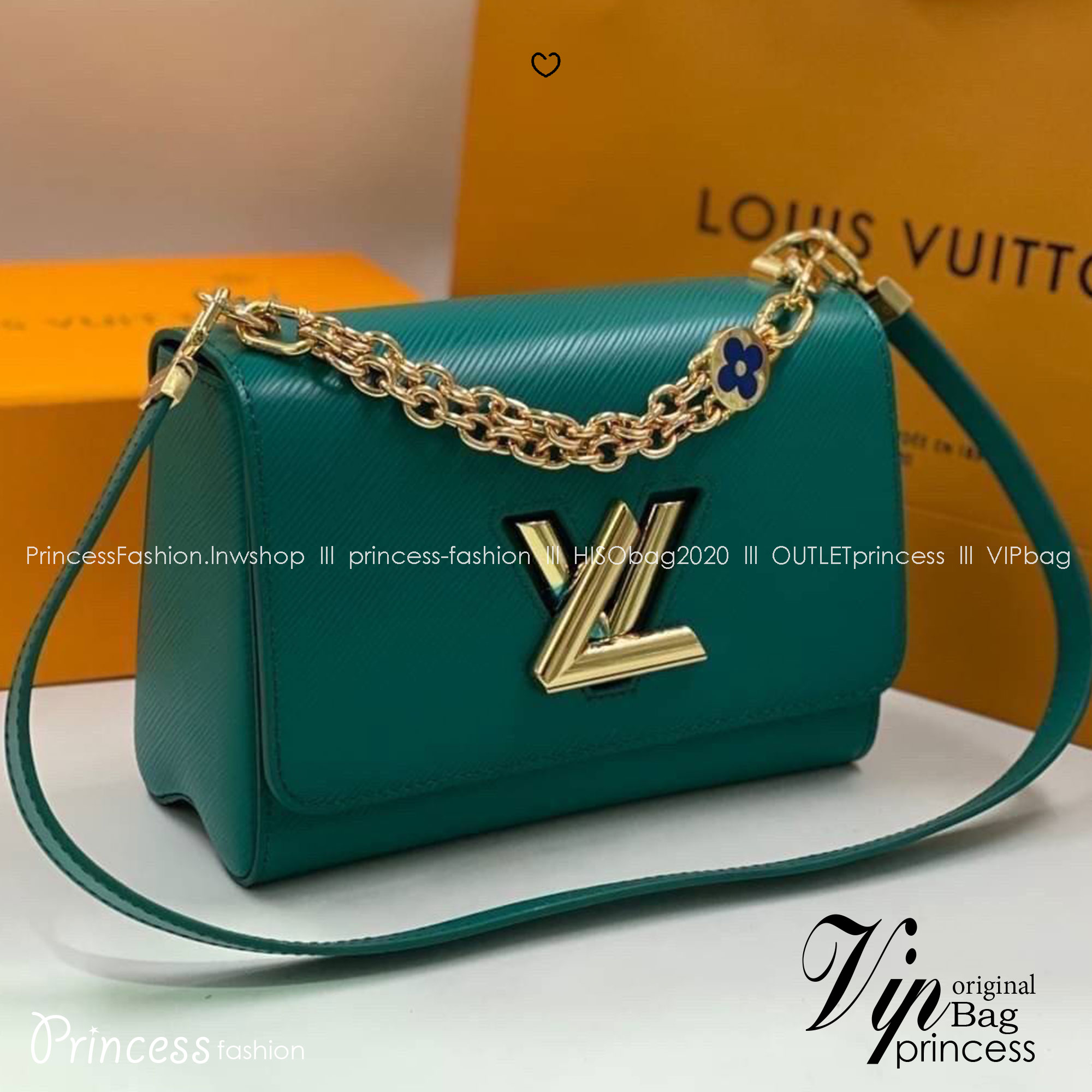 ORI หนังแท้ | LV Twist MM chain bag in grained Epi leather กระเป๋าสะพาย/กระเป๋าถือร พร้อมสายโซ่ หนังลายเกรน Epi โดดเด่นด้วยโลโก้หน้า สวยหรูเป็นเอกลักษณ์ ดีไซน์คัลเลอร์บล็อค สัมผัสโดดเด่นแมตช์กับทุกสไตล์