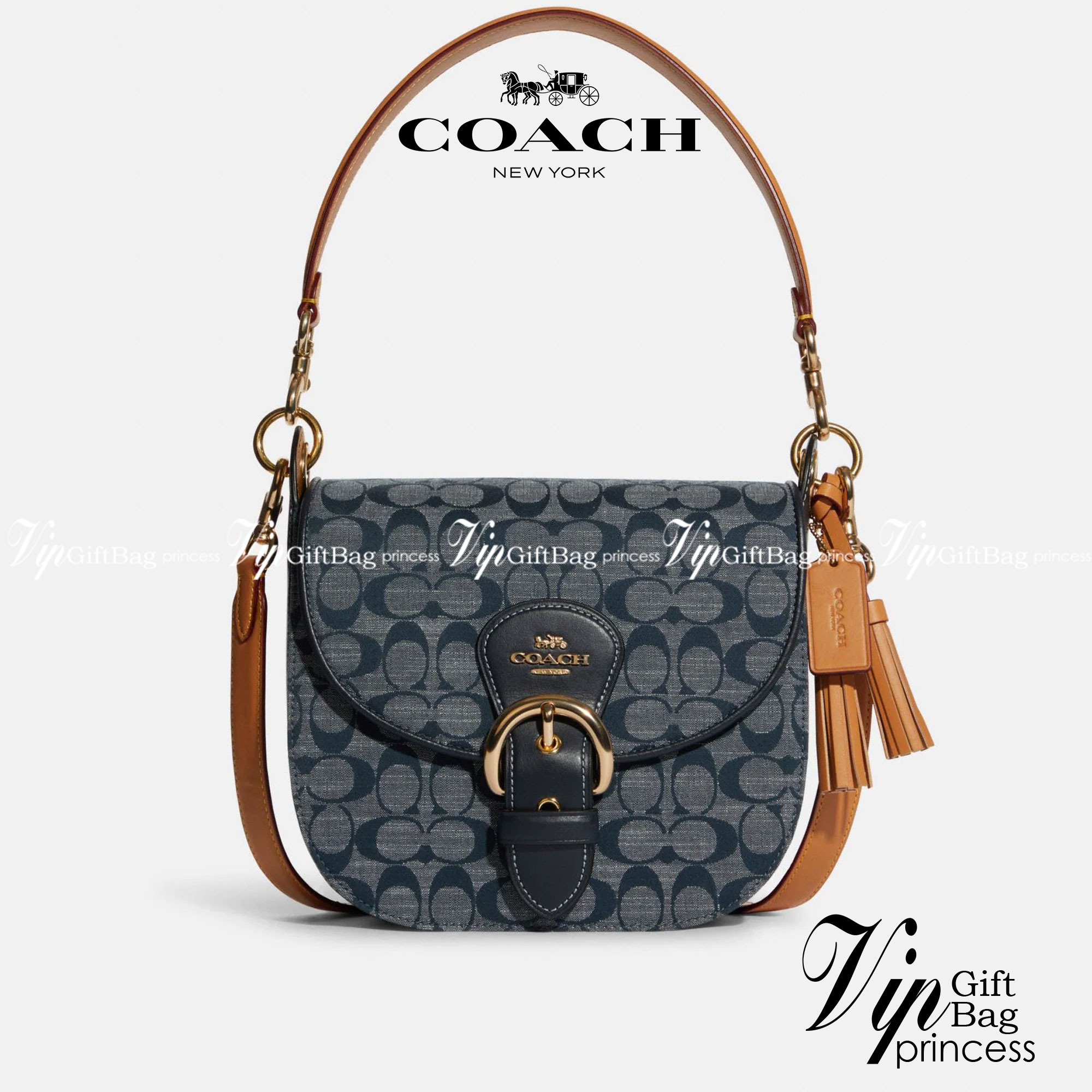COACH KLEO IN SIGNATURE CHAMBRAY ((C8512)) / Kleo Shoulder Bag 23 In Signature Chambray 📣พร้อมส่งที่ไทย กับคอลเลคชั่นใหม่ล่าสุด ที่คุณต้องมี! สุดคุ้ม! กระเป๋าหิ้ว//ไคล้องไหล่//หรือสะพายข้างได้ วัสดุผ้า Chambray ทอลายแบรนด์ตัดขอบหนังแท้ได้สวยงามค่ะ