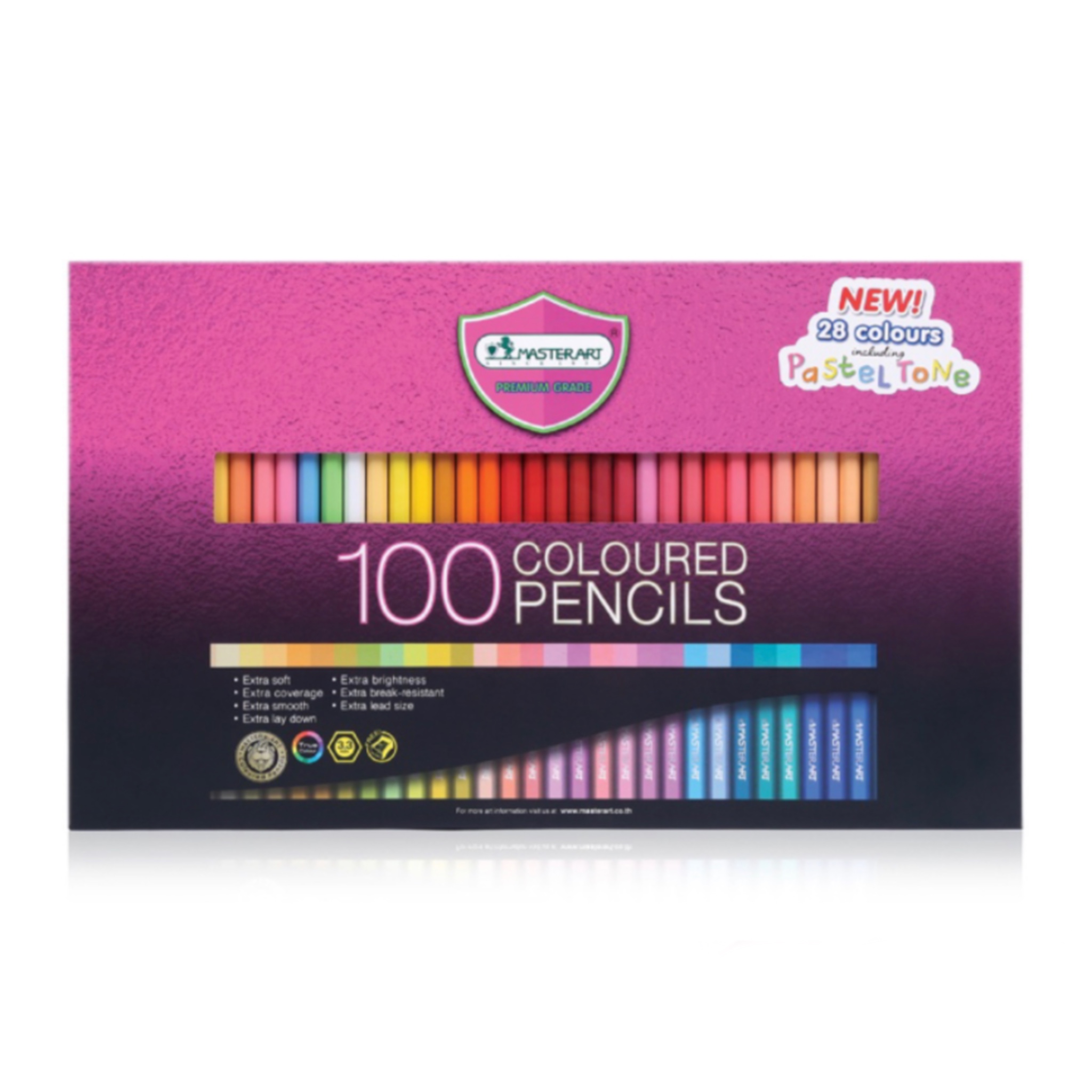 สีไม้ยาว 100สี มาสเตอร์อาร์ต