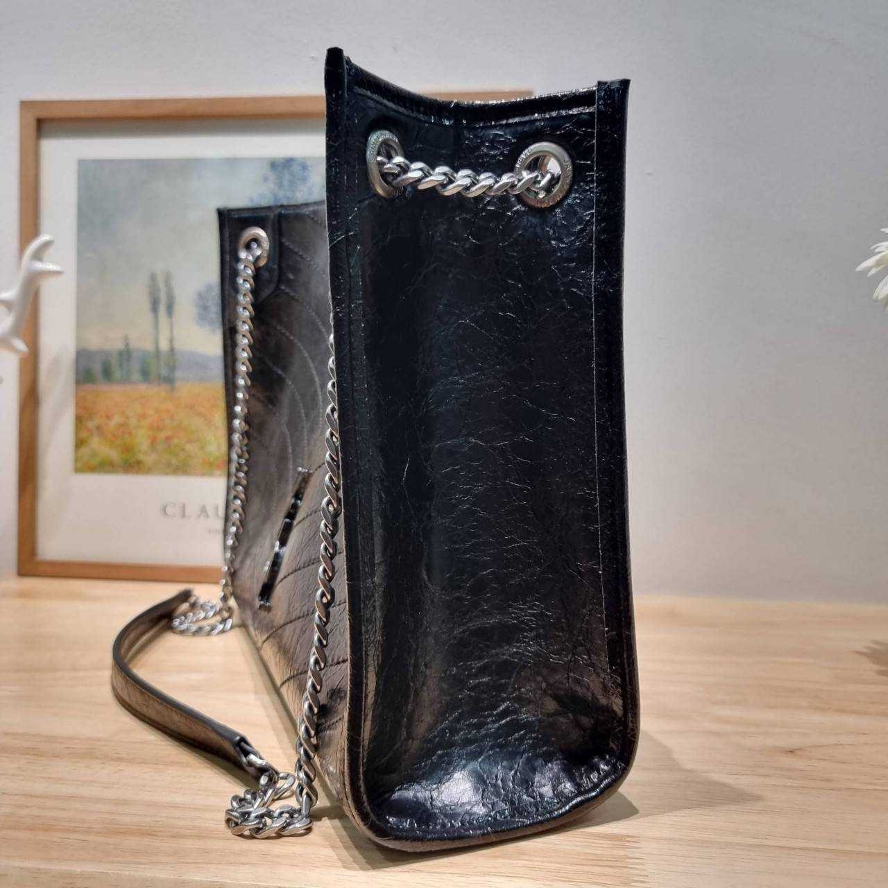 Ysl niki tote bag กระเป๋าสะพายไหล่ทรงโท้ทใบใหญ่ เกรดออริ 1:1 ใช้งานต่างประเทศได้