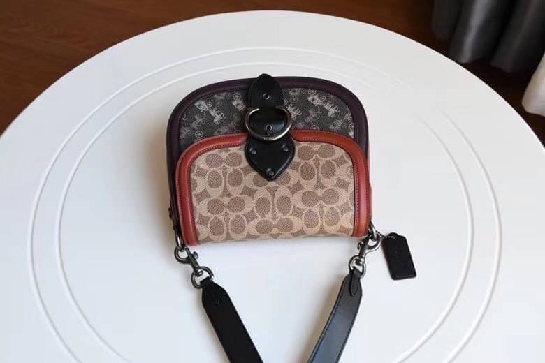 COACH 0745 Printed coated canvas and glovetanned leather