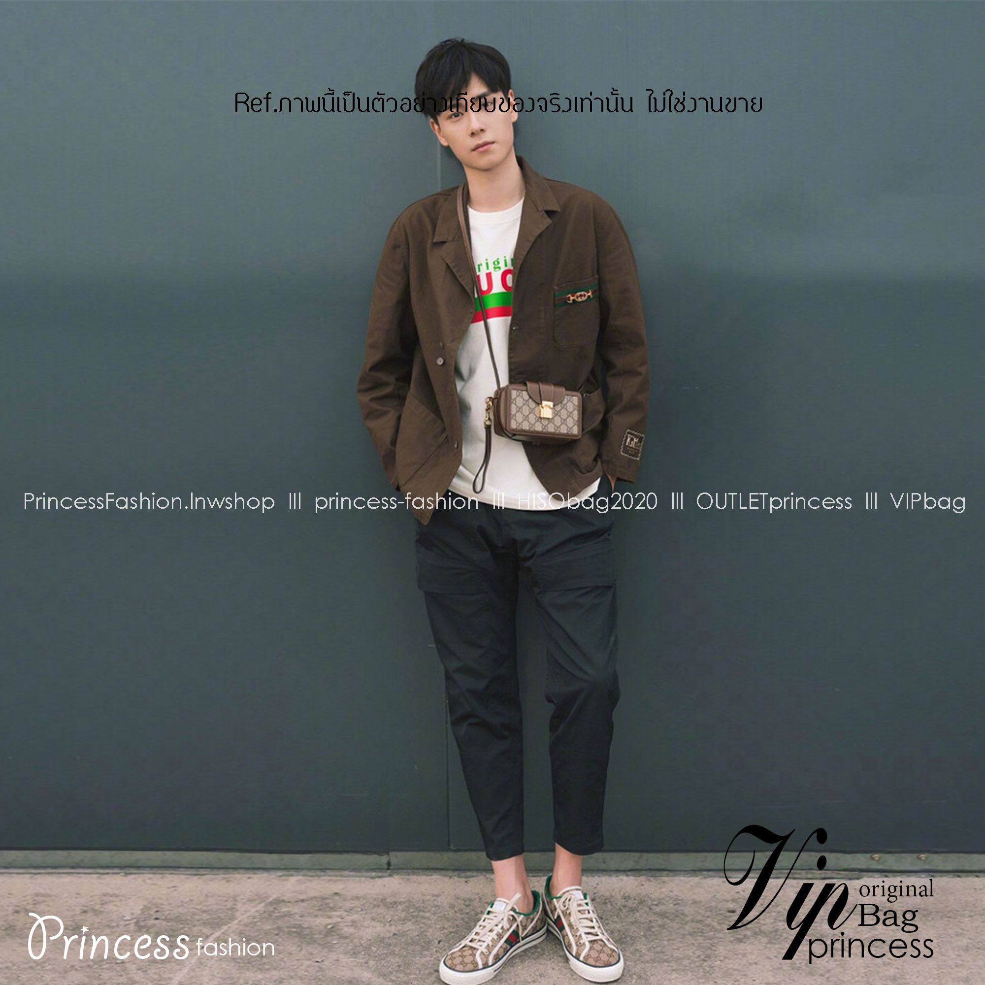 GUCCI GG Mini Bag With Clasp Closure / GUCCI MINI BAG พร้อมส่งที่ไทย กระเป๋าสะพายทรงคลาสสิค ไซส์ใหม่กะทัดรัด ใช้งานคล่องตัว ได้ทั้งชายหญิง รุ่นตามหา