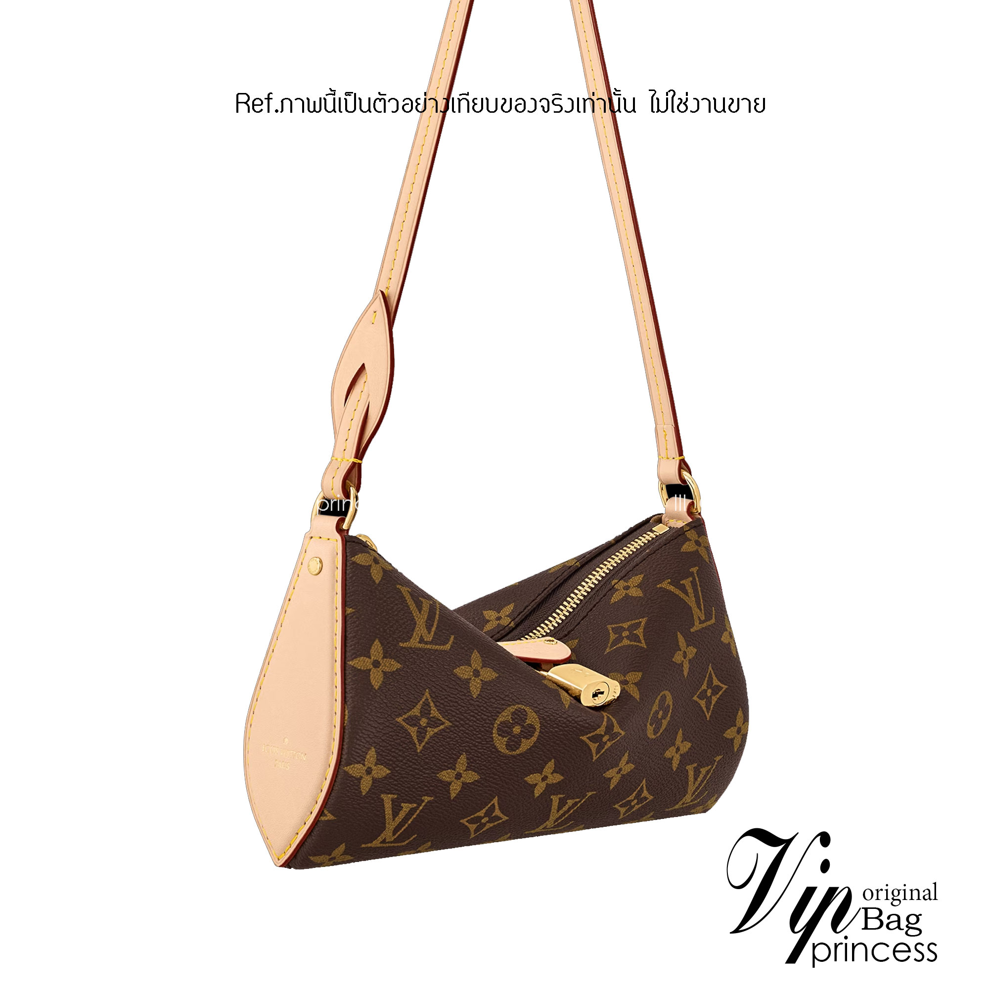 LV Pochette Tirette Monogram Bag กระเป๋าทรงพอช เกรดท็อปออริ 1:1 เกรดดีสุด สลับแท้ ใช้งานต่างประเทศได้
