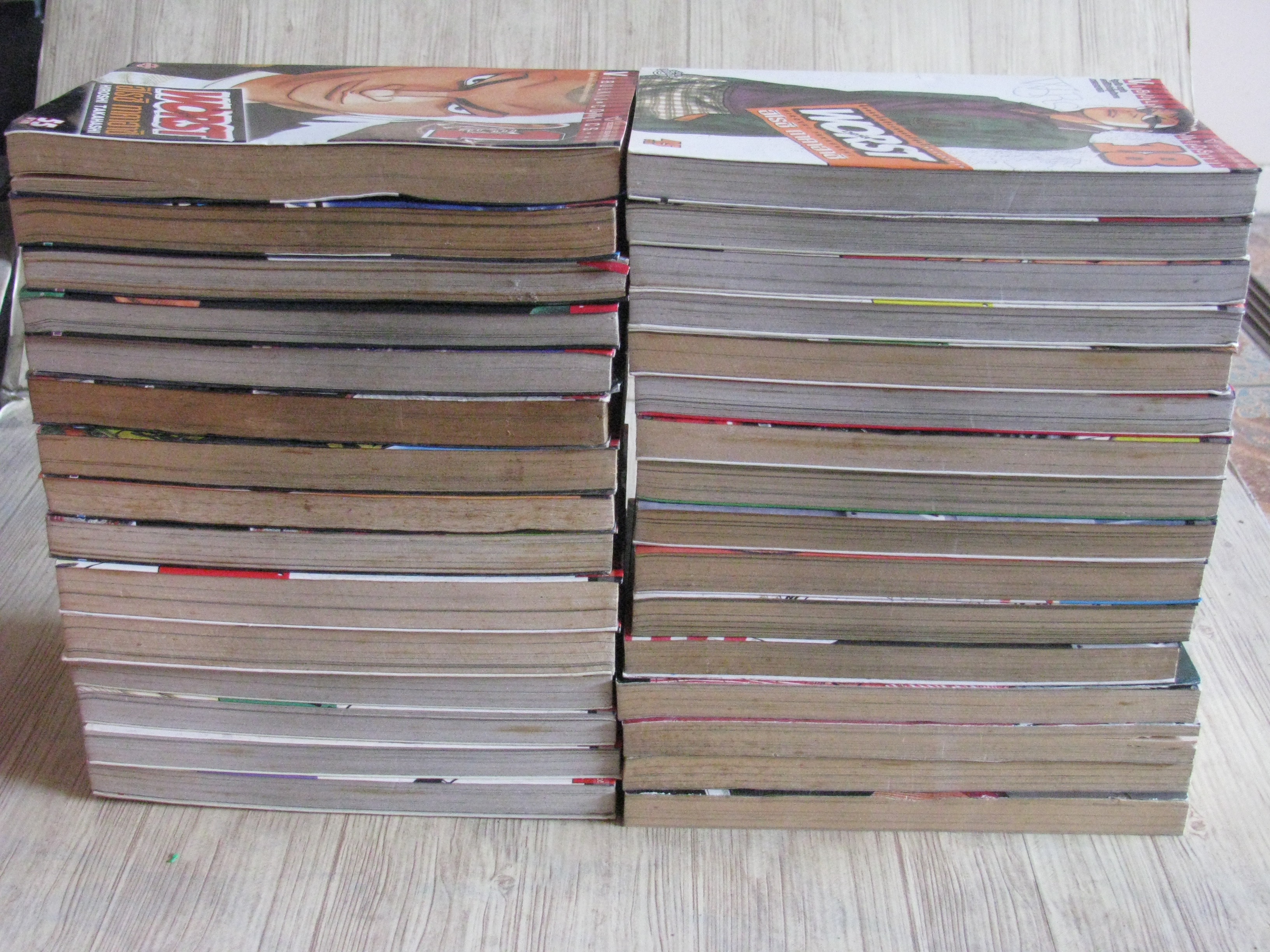 WORST ชุด เล่ม 1-33 (ขาดเล่ม7,13) 33 เล่มจบ Hiroshi Takahashi เชียน (สภาพสะสม) (ไม่ขายแยกเล่ม)