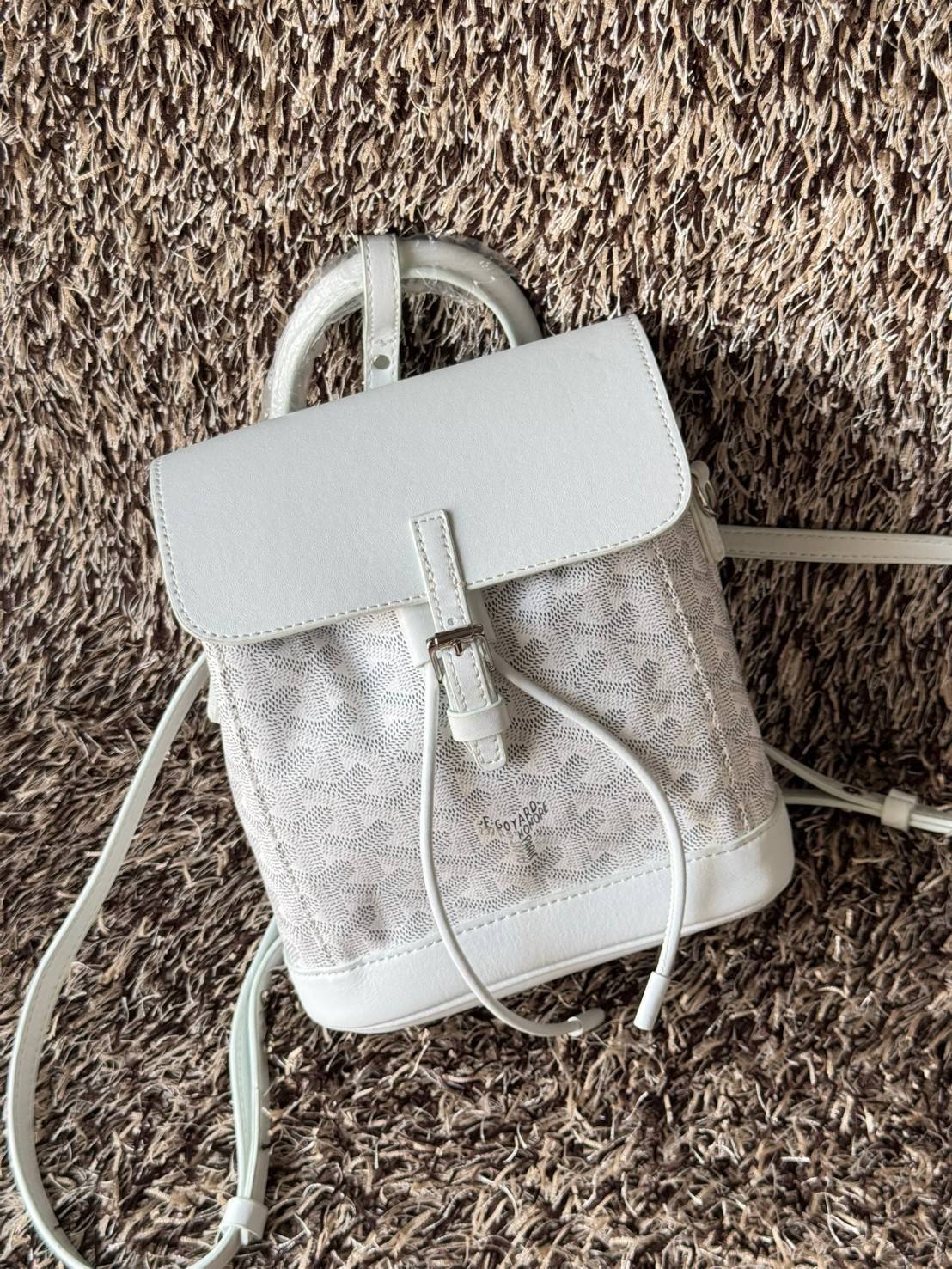 ORI หนังแท้ | Goyard Alpin Mini Backpack กระเป๋าเป้สะพายหลัง ปรับถือหรือสะพายข้างได้อย่างลงตัว ที่สามารถทำให้เป็นหลายรูปแบบ