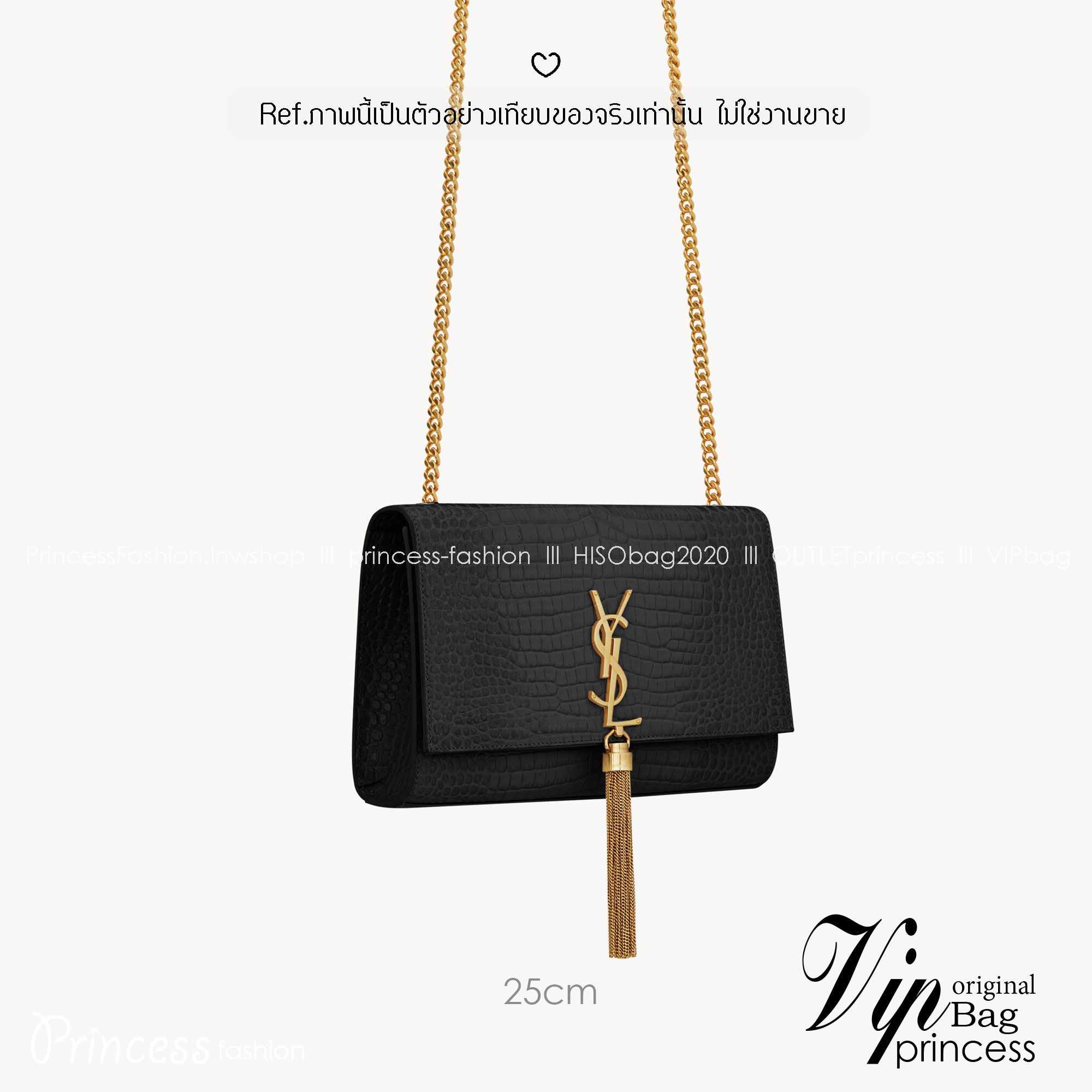 ORI หนังแท้ | 24cm Ysl Kate Croc Tassel Bag / YSL Woc Bag กระเป๋าสะพายทรง woc เรียบหรูดูแพงที่แท้จริง งานหนังลายจรเข้เต็มใบโดดเด่นด้วยโลโก้แบรนด์สุดหรู พร้อมพู่ห้อย รุ่นฮิตลอดกาลดูดีมีระดับ