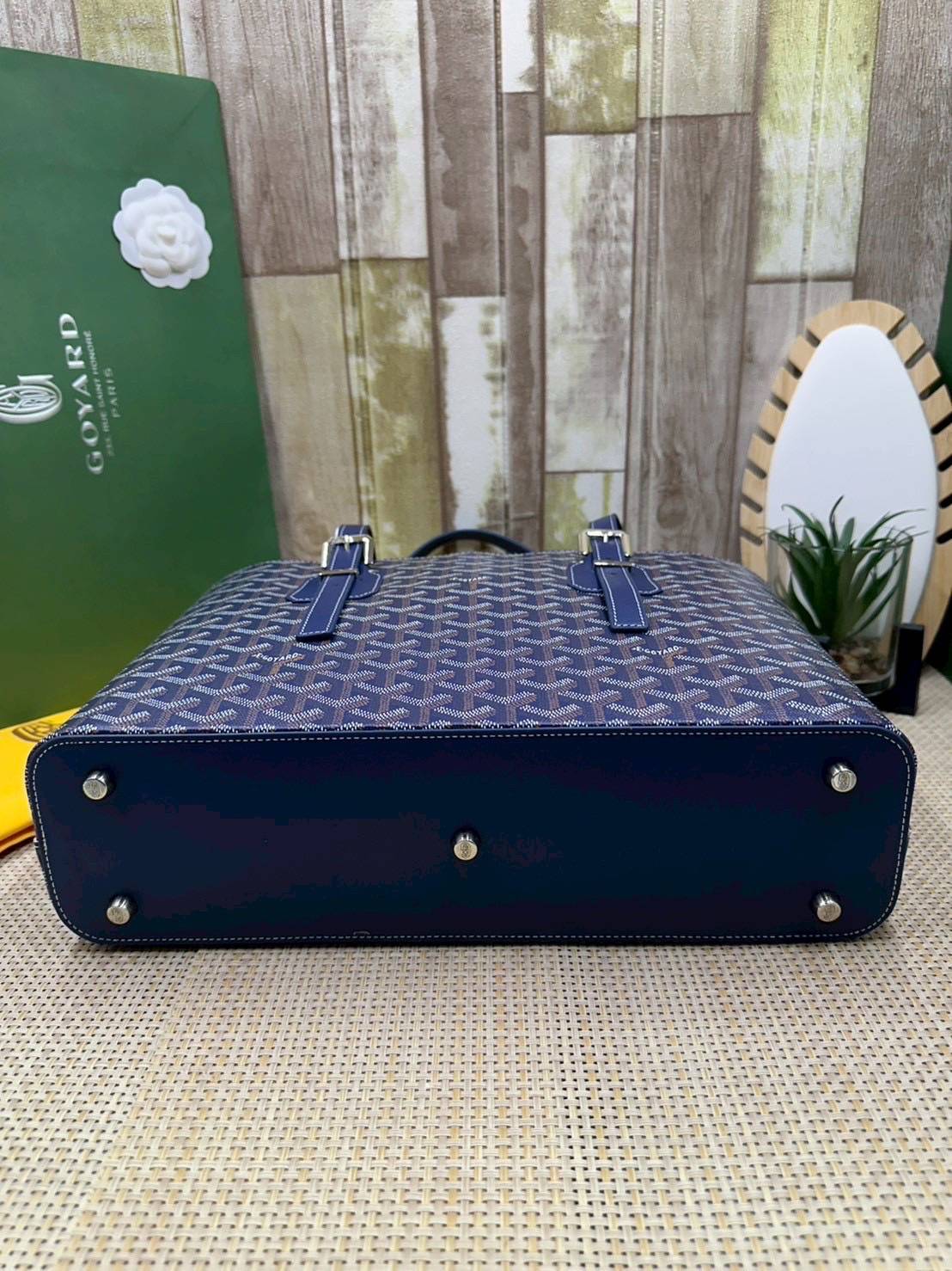 7 สี ORI หนังแท้ | GOYARD Goyardine Sac Marie Galante 35cm / Goyard Tote Bag กระเป๋าสะพายทรงโท้ท พร้อมหูจับใช้งานง่าย ภายในโล่งกว้าง หรูหราลงตัว