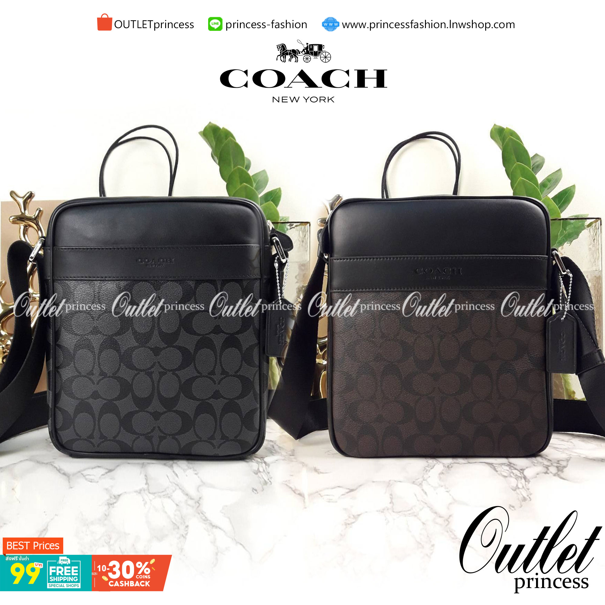 อมตะ ฆ่าไม่ตายจริงๆ กับรุ่นนี้!!😎//>>COACH CHARLES FLIGHT BAG(F54788)🍁สะพายข้าง ทรงสวย เป็นอีกรุ่น ที่ฮิตตลอดกาลไปเรียบร้อยแล้ว//วัสดุหนังแคนวาส สลับหนังแท้อย่างดี // ใช้ได้ทั้งชายและหญิง Unisexสุดๆ ใช้งานง่าย ทรงกล่อง จะสะพายเที่ยว 