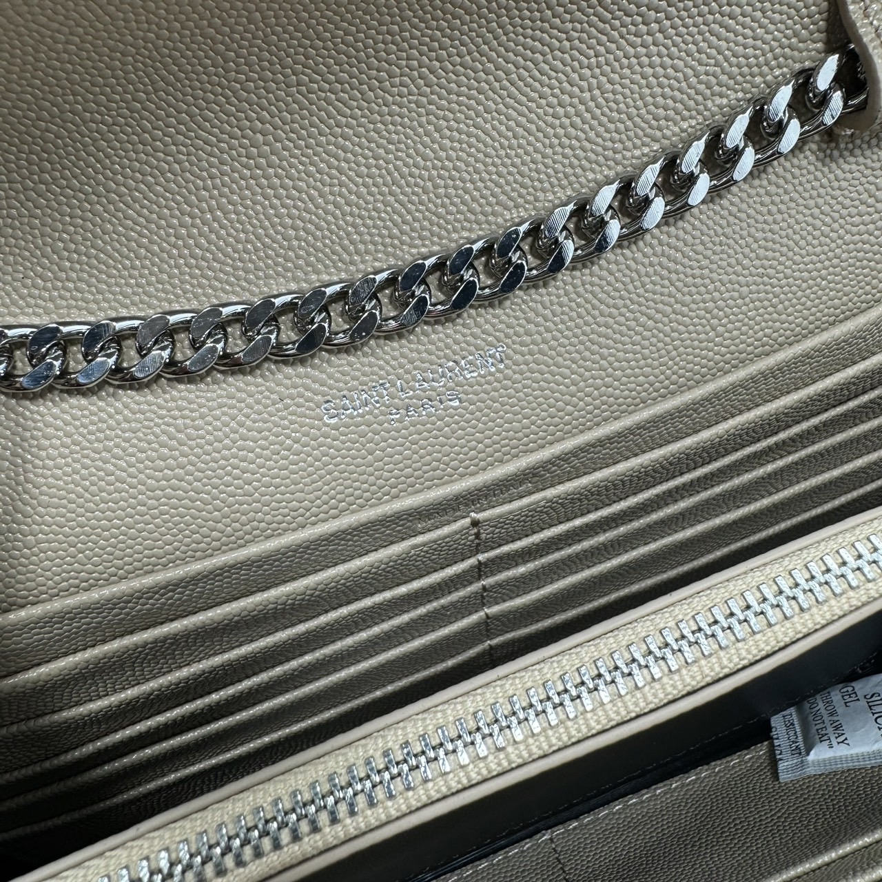 YSL Woc 9 Wallet on chain / YSL Clutch Bag 9" กระเป๋าสะพายรุ่นยอดนิยม เกรดหนังคาเวียร์สวยเต็มใบ เกรดออริ 1:1 ใช้งานต่างประเทศได้