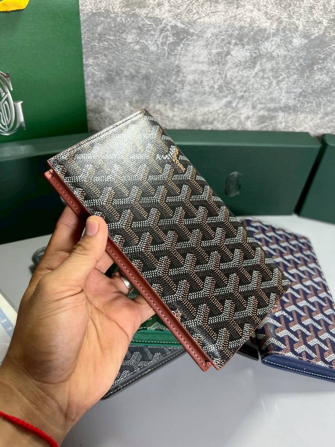 ORI หนังแท้ | Goyard Saint-Roch Wallet / Goyard Long Wallet กระเป๋าสตางค์ใบยาว กระเป๋าสตางค์โกยาร์หรูหรา