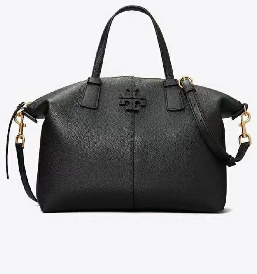 Tory Burch McGraw Top-Zip Satchel bag กระเป๋าสะพาย Crossbody ใบใหญ่ ทรงสวยสุดฮิต รุ่นใหม่ มาแรงที่สุดในตอนนี้!! วัสดุหนังแท้ สัมผัสนุ่มมือ หนังสวยสุดๆ