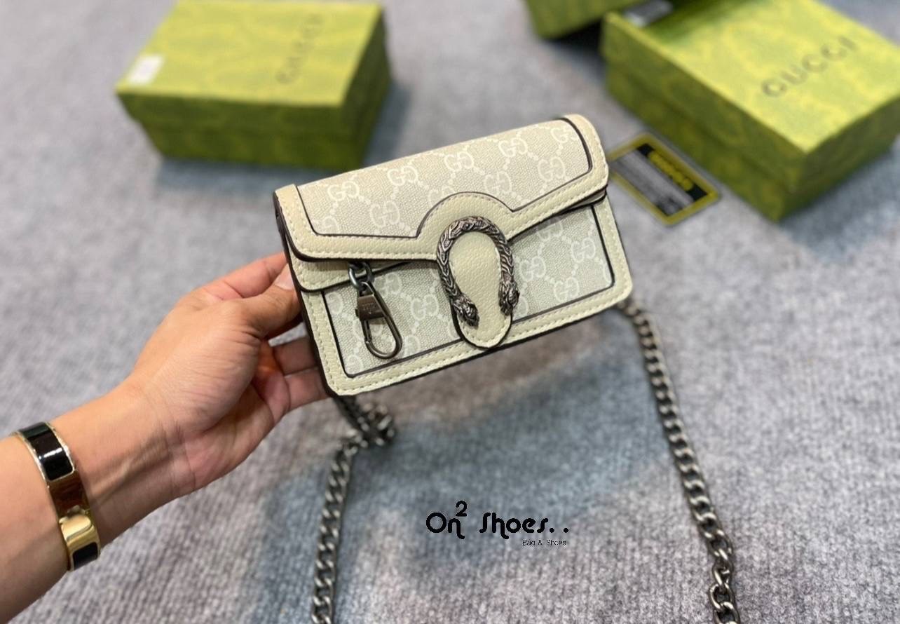 GUCCI Dionysus leather super mini bag / GG Dionysus Wallet พร้อมส่งที่ไทย งานสวยเลยค่า ขนาดกำลังน่ารัก อะไหล่สั่งผลิตเฉพาะรุ่น สะพายขึ้นไหล่คือสวยหรูเลยค่า