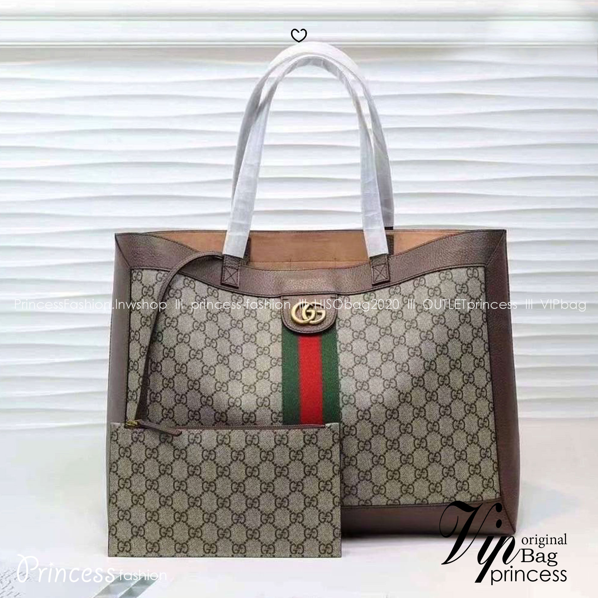 GUCCI Soft GG Supreme Ophidia Tote Bag กระเป๋าถือสะพายไหล่ทรง shopping ขนาดใหญ่จุใจคุ้มสุดๆ!! ดีไซน์เรียบง่ายสุดคลาสสิค โดดเด่นด้วยแถบผ้าสีแดงเขียวสวยเด่นเป็นเอกลักษณ์