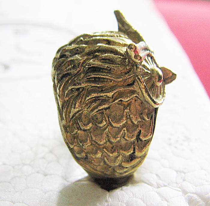 สินค้าเลิกผลิตค่ะ แหวนนกฮูกเนื้อทองเหลืองค่ะ