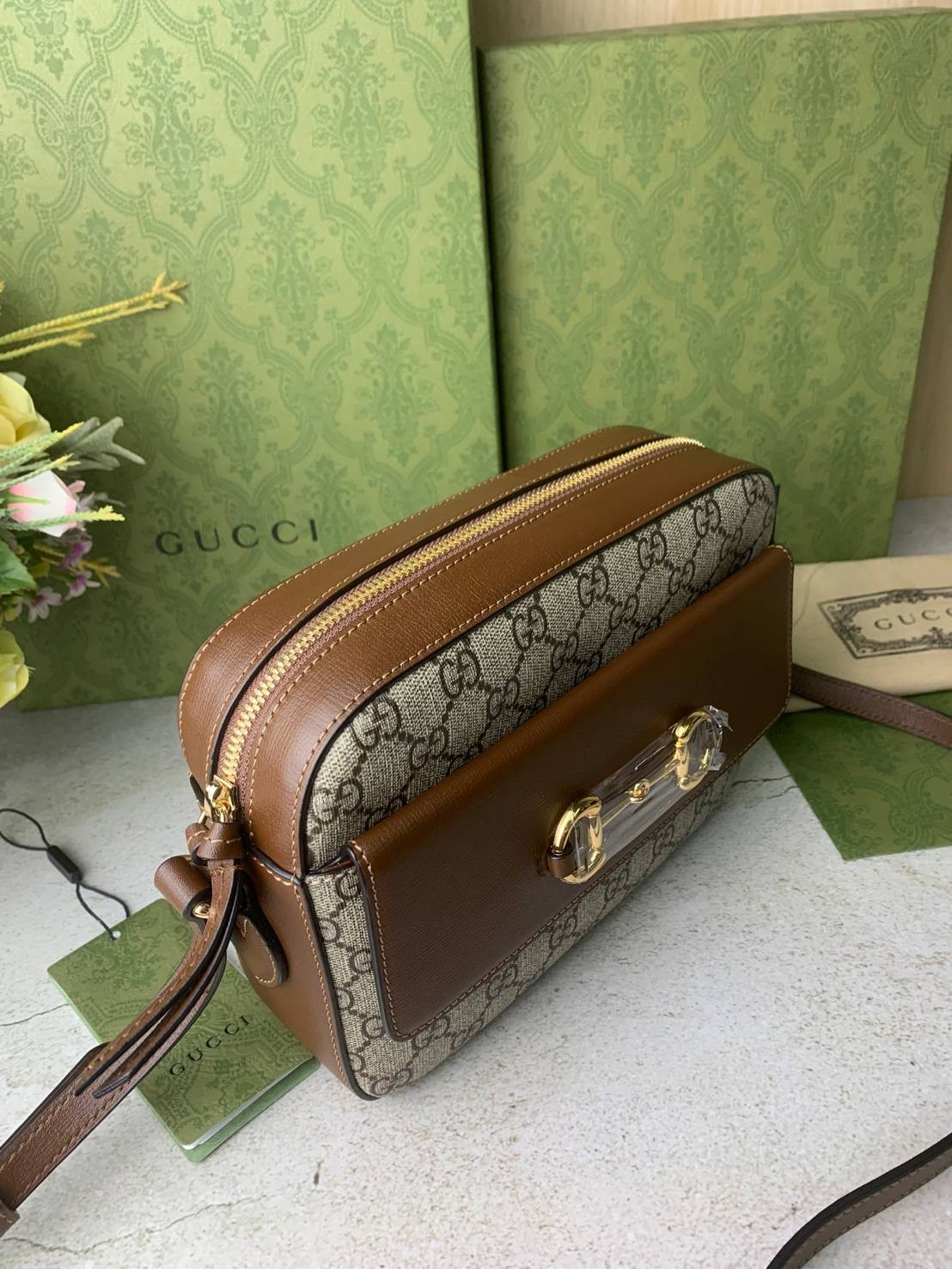 หนังแท้ GUCCI Horsebit 1955 small shoulder bag พร้อมส่งที่ไทย หนังเกรดเทพดีสุด ภาพสินค้าถ่ายจากงานขายจริงค่ะ