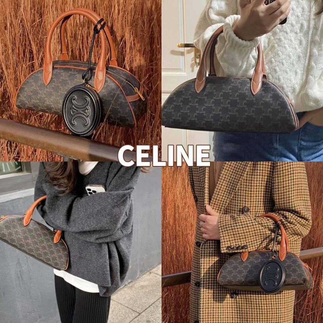 VIP 】CELINE VINTAGE BAG 2021 handlebag canvas งานหนังแท้ผสมแคนวาส โดดเด่นไม่เหมือนกับลวดลายแคนวาสที่เป็นเอกลักษณ์แบรนด์แบบไม่เหมือนใครให้ด้วยความเรียบหรู เหมาะสำหรับการใช้งานในชีวิตประจำวันเป็นอย่างมาก