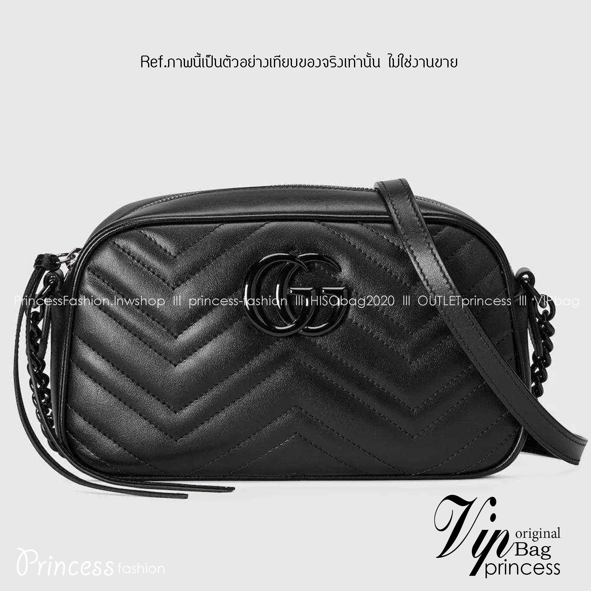 GG MARMONT SMALL SHOULDER BAG 🖤 อีกหนึ่งรุ่นในตำนาน ฮิตไม่เลิก กับกระเป๋าสะพายข้างรุ่นคลาสสิค รูปทรงกล่อง สวยใช้งานสะดวก อะไหล่สีดำดูแพง สะพายขับผิว