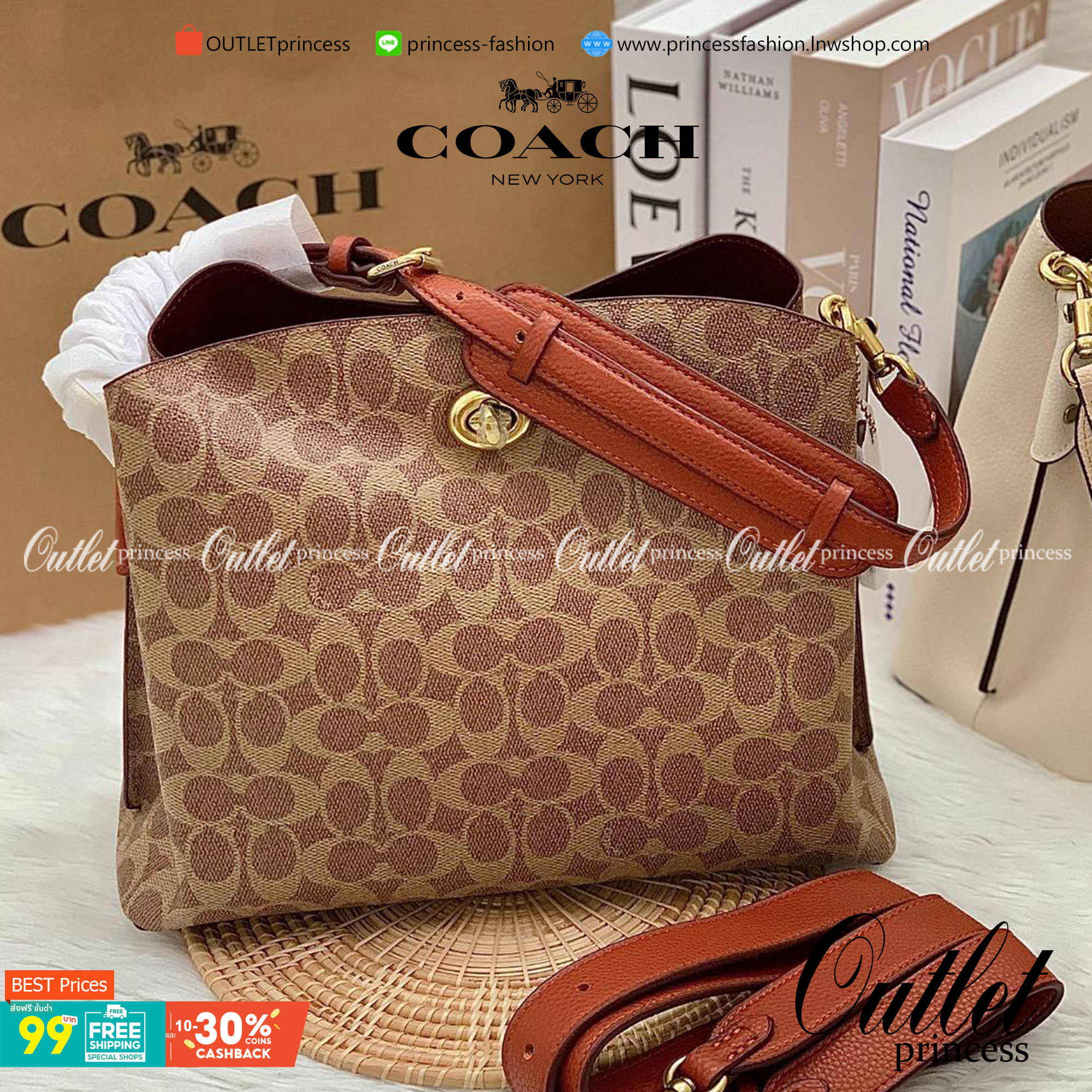 COACH WILLOW SHOULDER BAG ((C2745//C2590//C2621)) พร้อมส่งที่ไทย รุ่นแนะนำค่ะ🔥🔥 🔺กระเป๋าหิ้ว//คล้องไหล่//สะพายข้าง สุดคุ้ม! หนังแท้ชั้นดี ได้ไปหลงรักแน่นอนค่ะ หนังสวยมากๆ😘 🔺ตัวกระเป๋าแบ่งเป็นสองช่องหลัก ด้านนึงเป็นแ