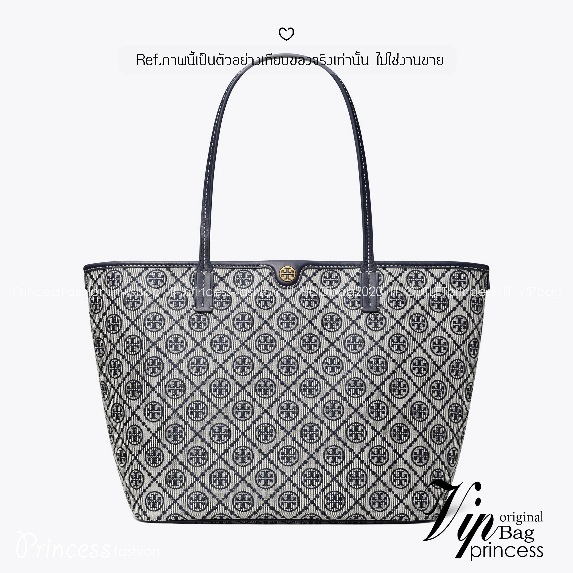 ORI หนังแท้ | Tory Burch T Monogram zip tote bag กระเป๋าทรงโท้ทใบใหญ่ทรงกว้างพร้อมใบเล็กเข้าเซ็ท งานผ้าแจ็คการ์ดตัดขอบหนัง เดอะเบสท์ เซลเลอร์!! ที่สุดของไอเท็มยอดฮิตติดอันดับ ขายดี ขายได้ตลอด ลายโมโนแกรมสุดคลาสสิค สาวๆว่าต้องมีติดบ้านจริงๆน้า