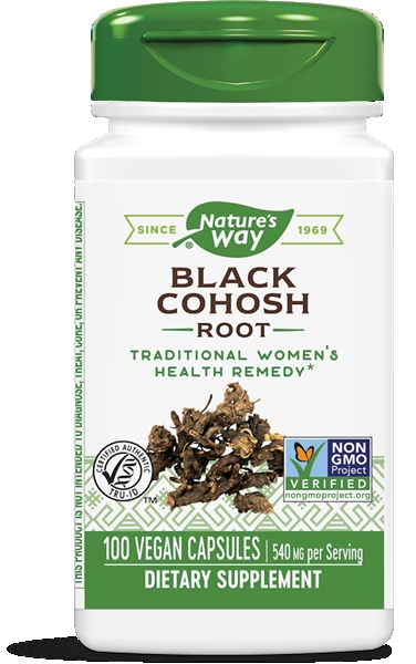 ส่งฟรีลงทะเบียนมีพร้อมส่งค่ะ Natures Way Black Cohosh Root 540 mg 100 Vegetarian Capsules