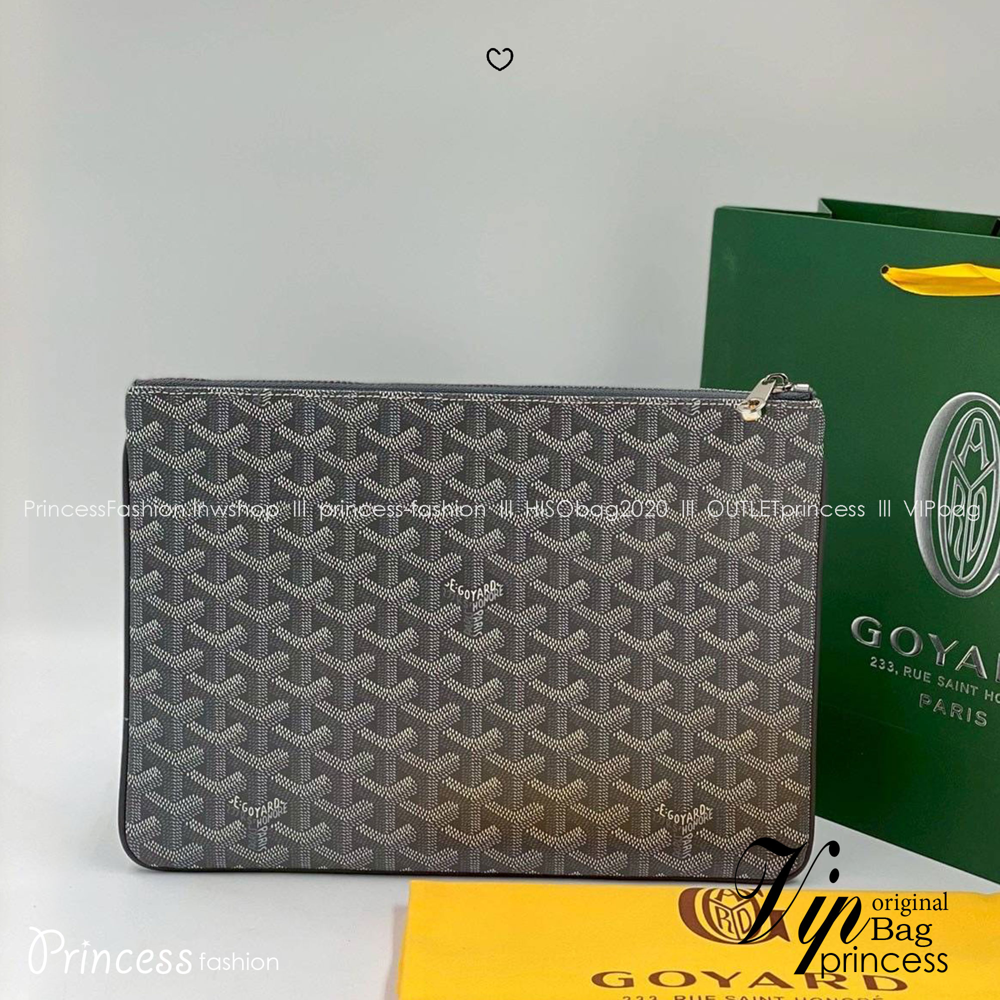 ORI หนังแท้ | GOYARD Senat MM Pouch / GOYARD Clutch Bag กระเป๋าทรงพอชคลัช ใช้เป็นกระเป๋าจัดระเบียบสำนักงานได้ เหมาะสำหรับใส่เอกสารขนาด A4, จัดระเบียบสิ่งของในกระเป๋า หรือใช้เป็นกระเป๋าคลัตช์สำหรับใช้ในชีวิตประจำวัน