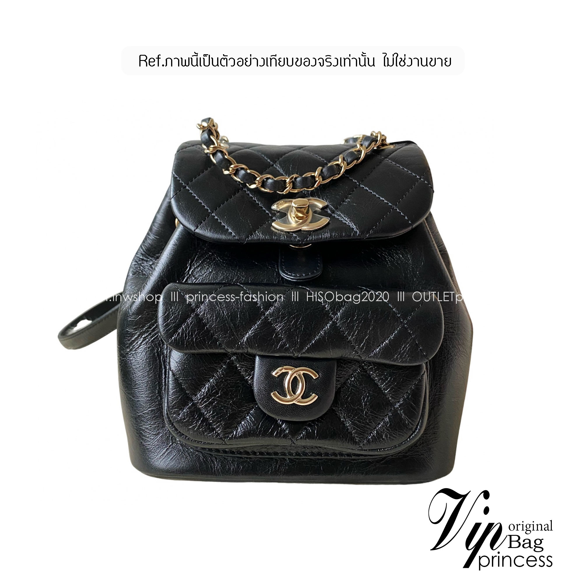 CHANEL MINI DUMA BACKPACK BLACK กระเป๋าเป้ไซส์มินิ รุ่นยอดนิยม เกรดออริ ท็อป สลับแท้ 1:1 ผ่านทุก ตม ใช้งานต่างประเทศได้
