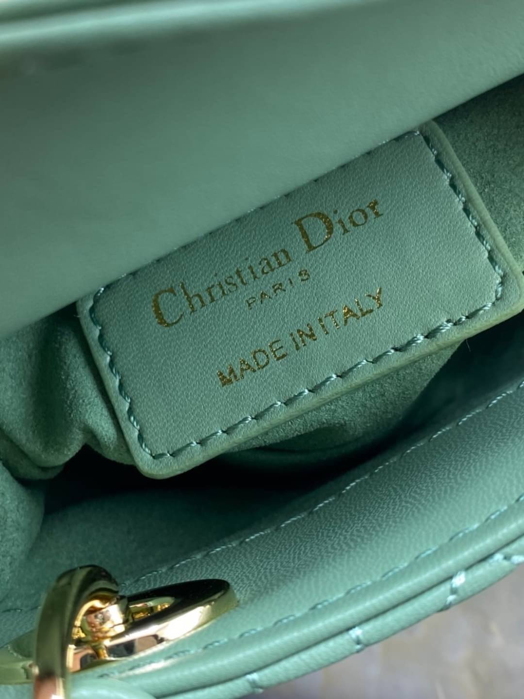 VIP 】หนังแท้ CHRISTIAN DIOR MICRO LADY DIOR BAG Cannage Lambskin