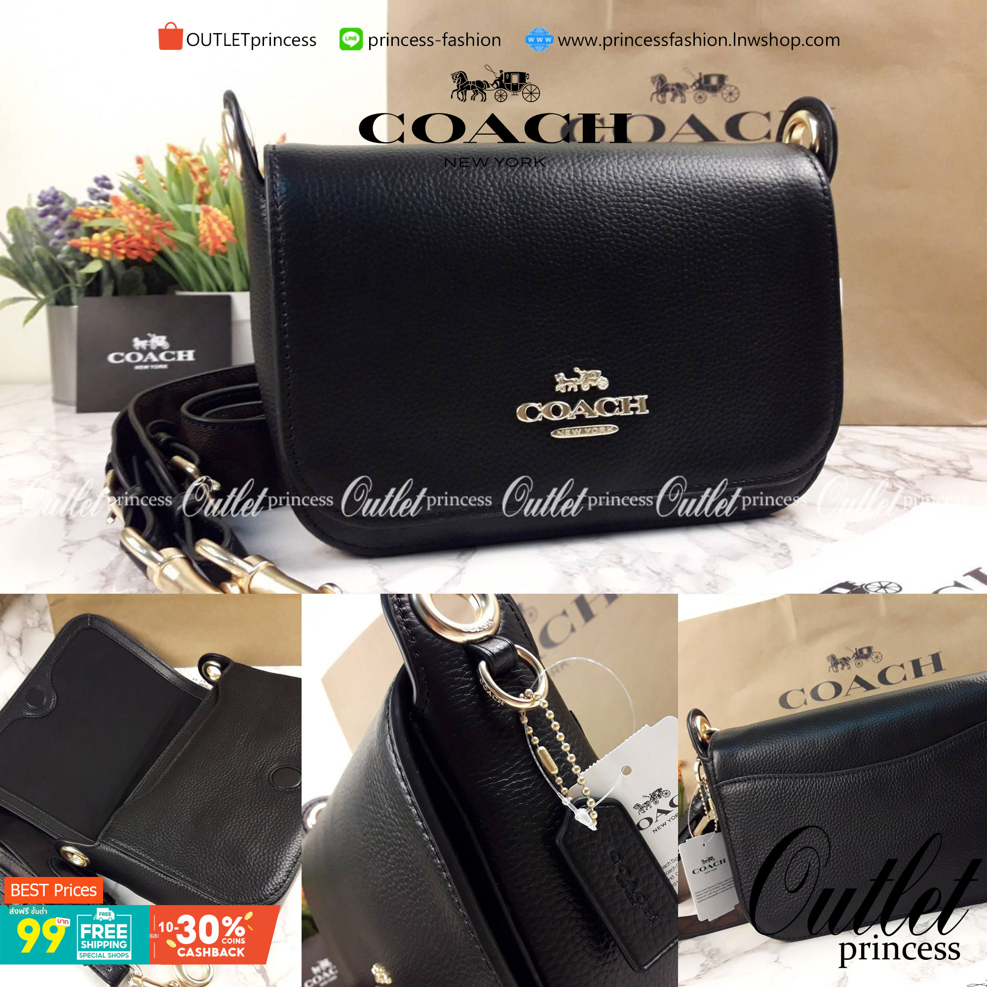 COACH SMALL JES MESSENGER WITH SIGNATURE CANVAS STRAP(COACH F77979)🌺 ทรงนี้ สวยมากจริงๆ ฮิตมากๆตลอดกาล //สะพายข้างฝาปิด ล็อคด้วยแม่เหล็กแน่นหนา รุ่นนี้สวยมาก >>วัสดุหนังแท้เต็มใบ หนังสวยคุณภาพดีมากๆ ยิ่งใช้ หนังยิ่งสวย>>สายสะพายถอดได้ 