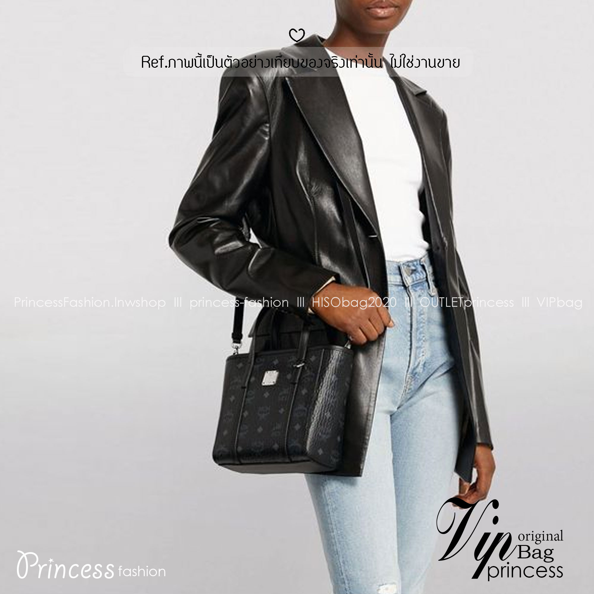 M.C.M MINI TONI SHOPPER IN VISETOS กระเป๋าถือ/สะพายข้าง ทรงโท้ทไซส์มินิ สวยคลาสสิค เกรดท็อปออริ 1:1 สลับแท้ ใช้งานต่างประเทศได้