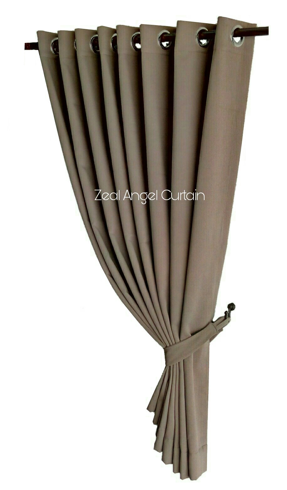 ผ้าม่านก.270*ส.230ซม./ผืน รุ่นโมเดิร์น(Modern) สีเทาน้ำตาล
