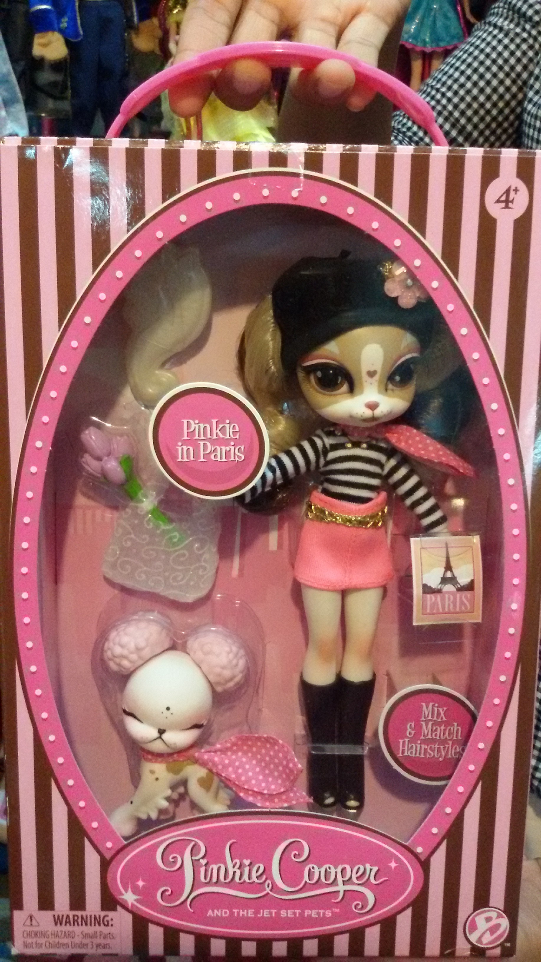 Pinkie Cooper Deluxe Travel Collection Doll And Pet - Paris ตุ๊กตานำเข้าใหม่แท้แกะกล่อง