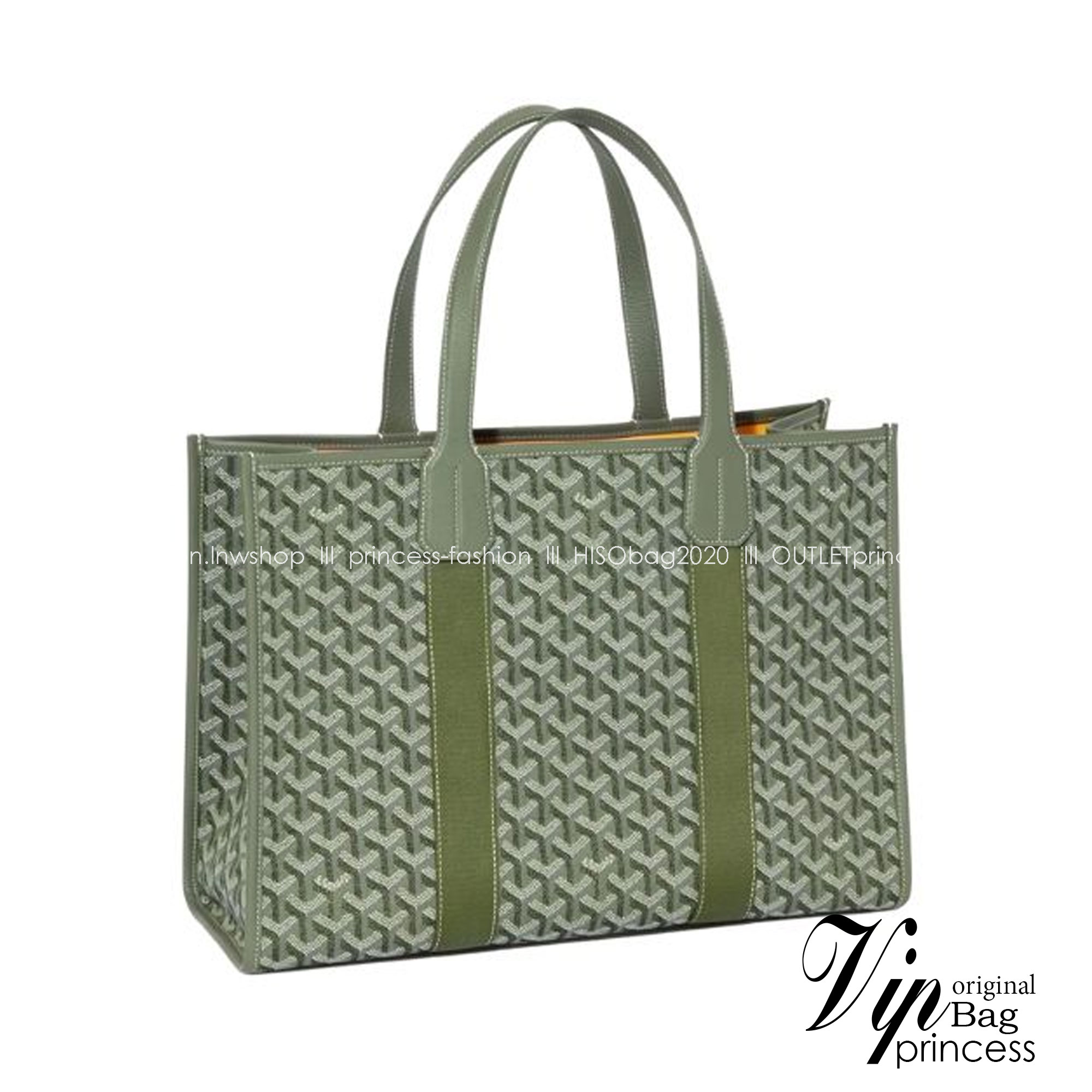 GOYARD Villette Jacquard Tote Bag MM กระเป๋าทรงโท้ทใบใหญ่ หนังแท้สวยเนี๊ยบ เกรดท็อปออริ สลับแท้ 1:1 เกรดดีสุด ใช้ต่างประเทศได้ ผ่านทุก ตม.