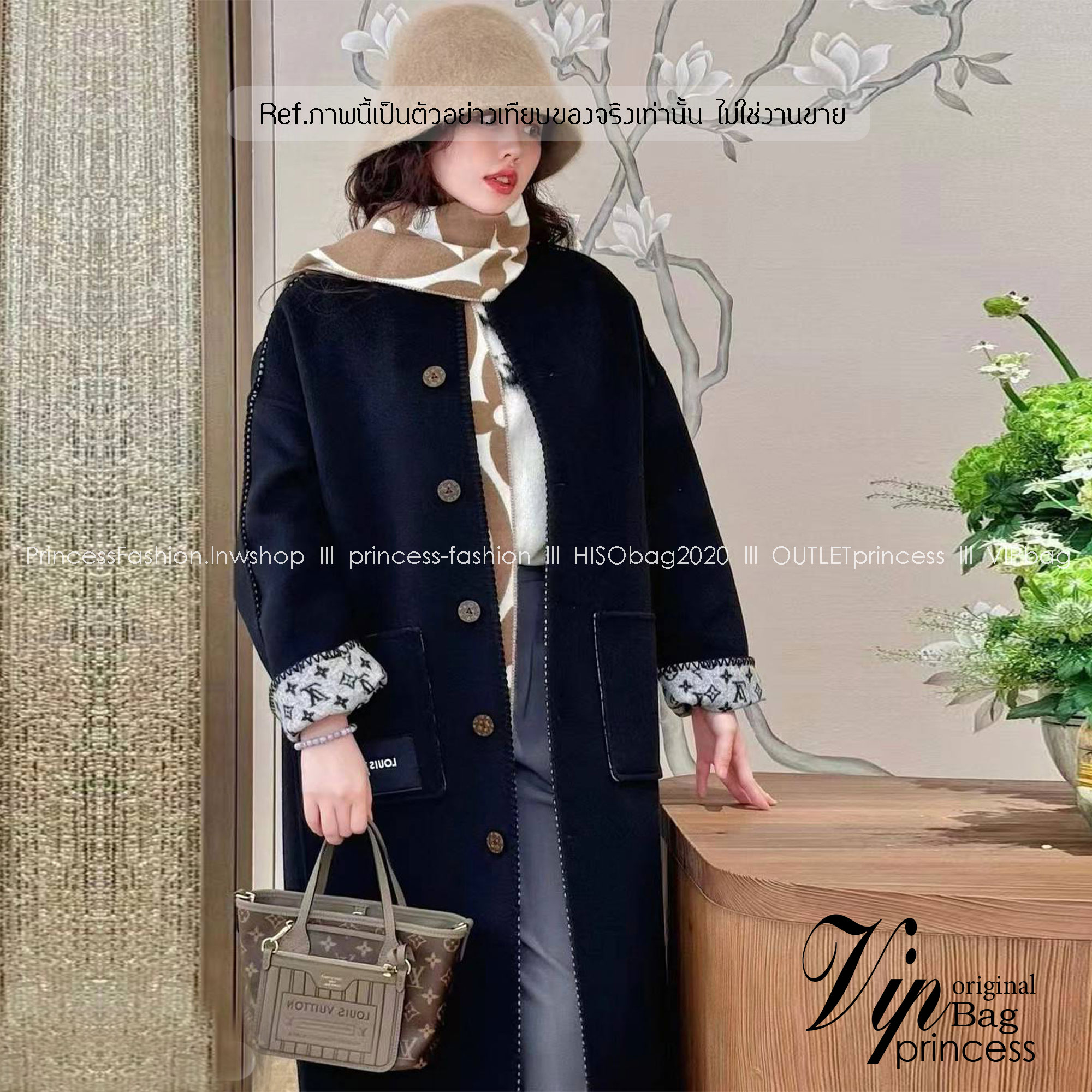 LV Neverfull Bandoulière Inside Out BB กระเป๋าทรงโท้ทไซส์เล็กใช้งานได้สองด้าน มีตะขอเกี่ยวสามารถปรับรูปทรงกระเป๋าได้หนังแท้นิ่มสวย ลายโมโนแกรมและหนังลายเกรน มาพร้อมใบลูกเข้าเซ็ทใส่สายสะพายยาวได้